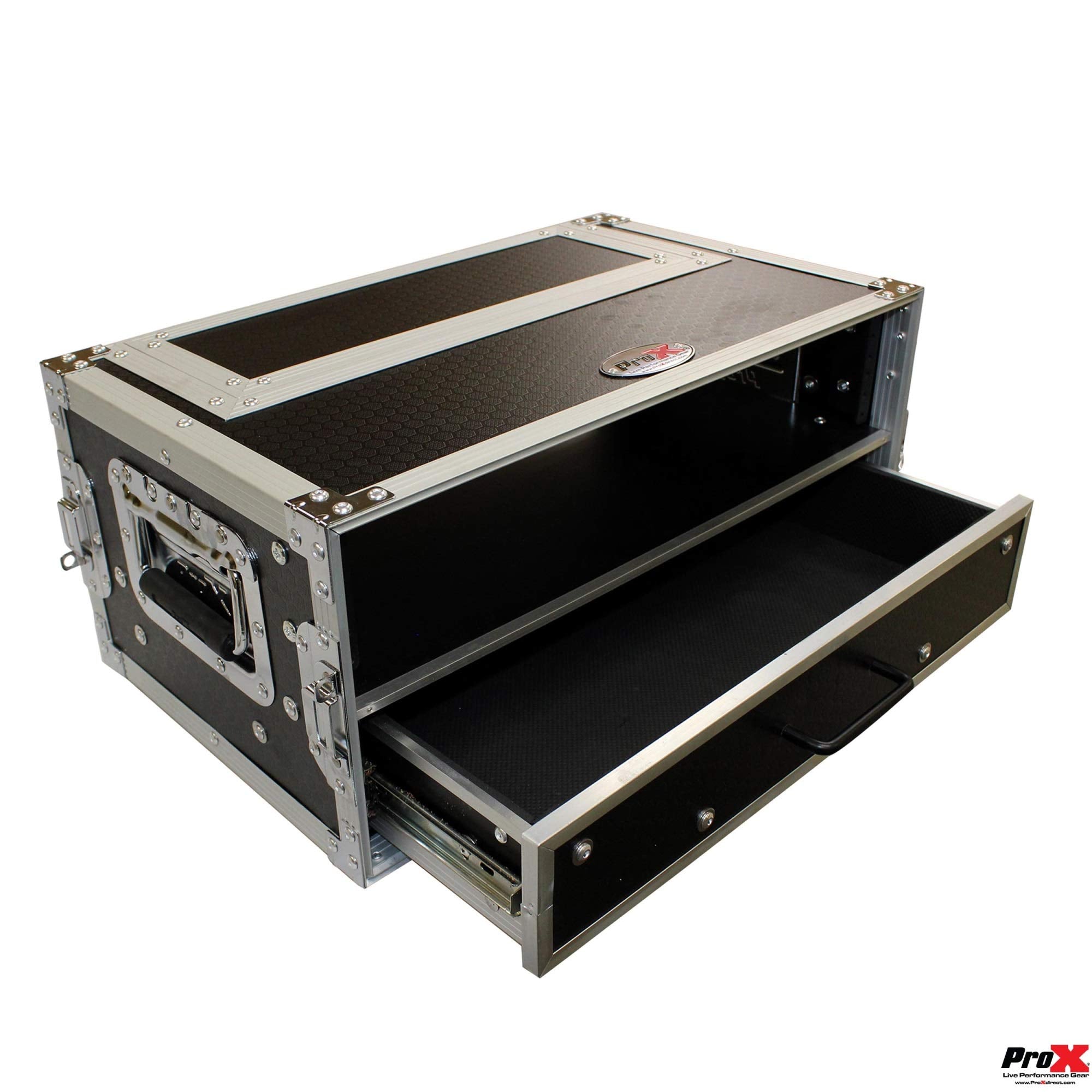 ProX XS-WM2U2DR 2U Rack Case with 2U Rack Drawer 12'' Deep