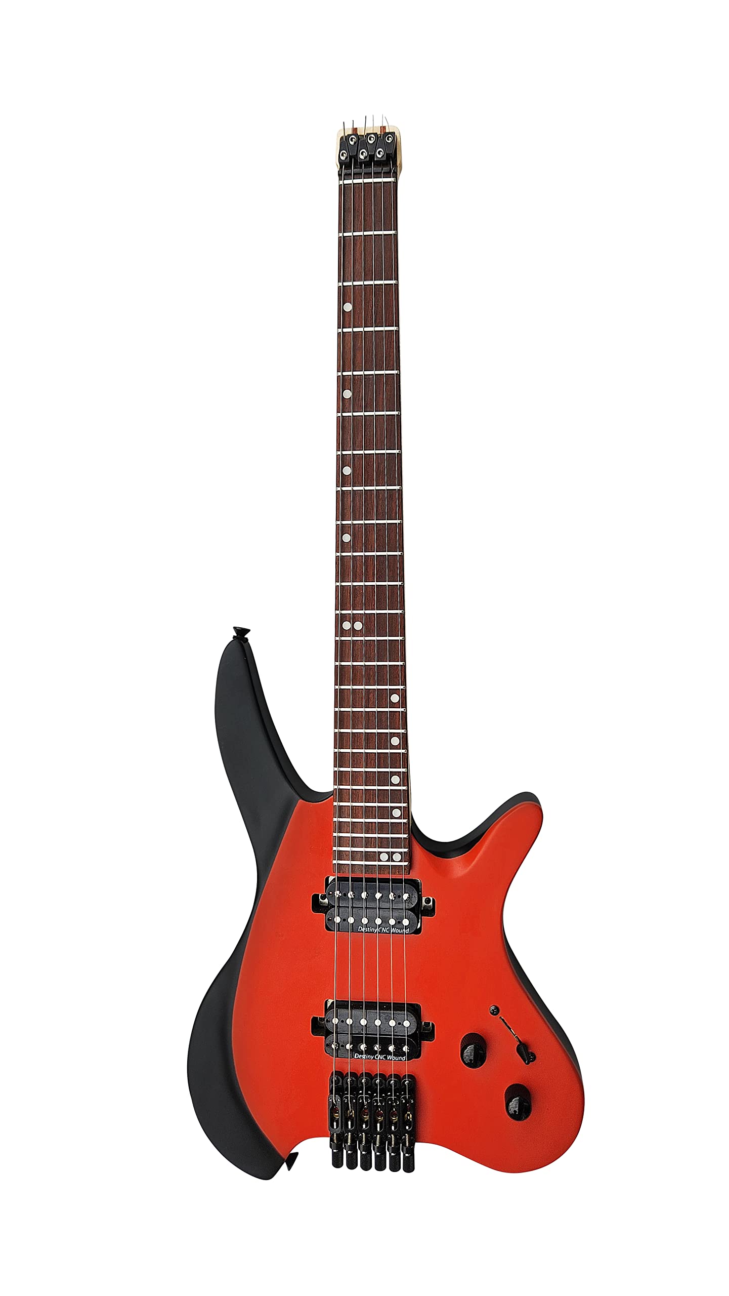 Iyv Iyv-Ishl-500 6-String Headless Electric Guitar, 3-Tone Sunburst, Right, Orange (Ishl-500)