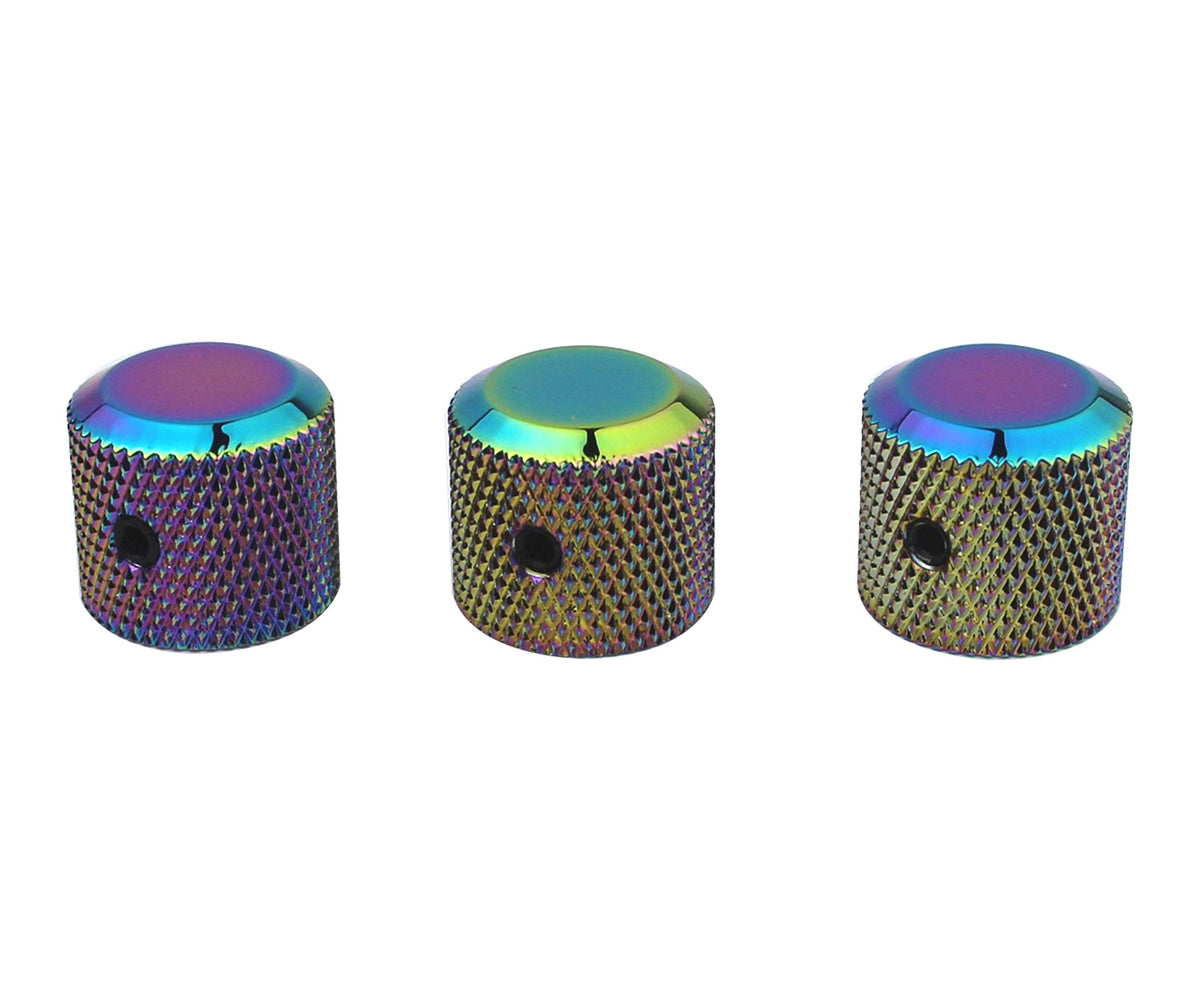 Guyker 3Pcs Potentiometer Control Knobs With 6Mm(0.24) Dia. Shaft Pot - High Grade Knurled Volume Tuning Audio Knob Replacement