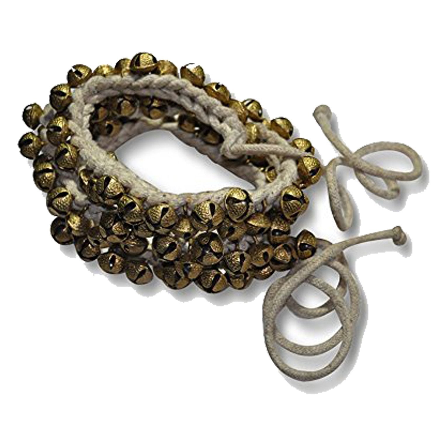 Sai Musical Dancing Bell Anklets Ghungroo, 50-50 Bells Pair, 2 Cm, 16 No. (Total 100 Bells)