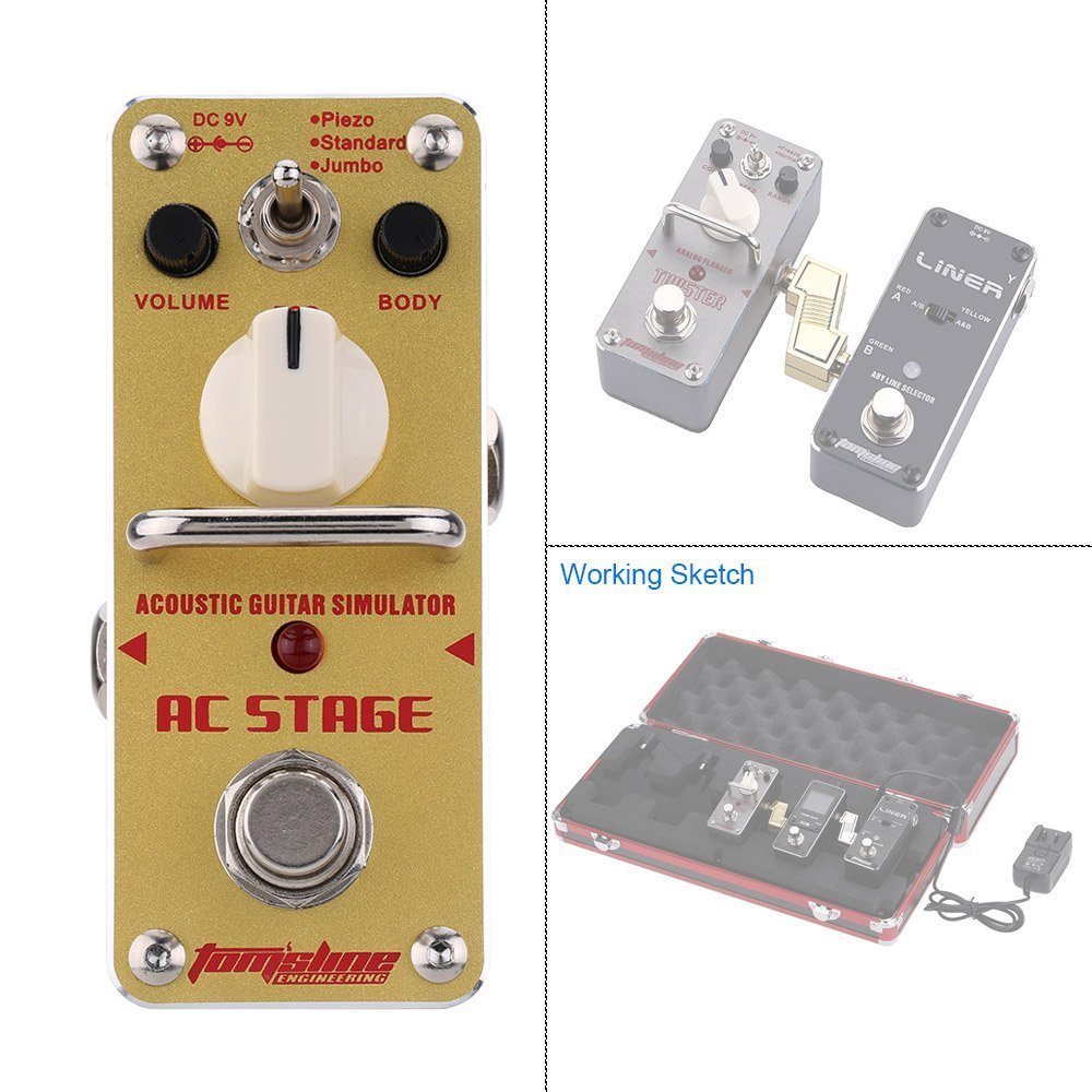 Tomsline AAS-3 AC Stage, Acoustic Guitar Simulator Pedal