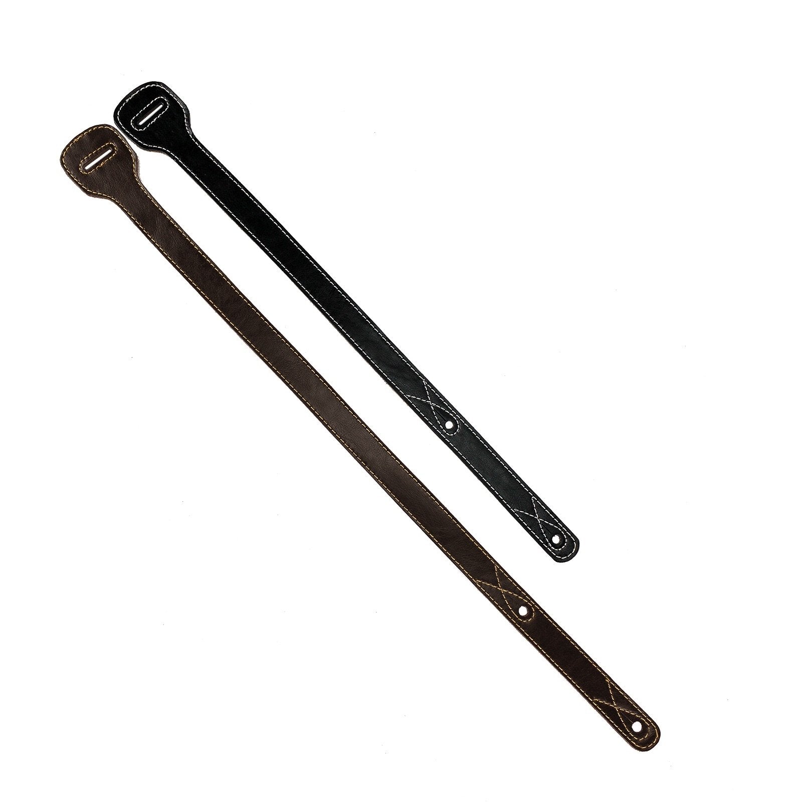 Walker & Williams XL-72 Dark Brown Guitar Strap Extender Lengthens W&W (and other) Straps Up To 60''