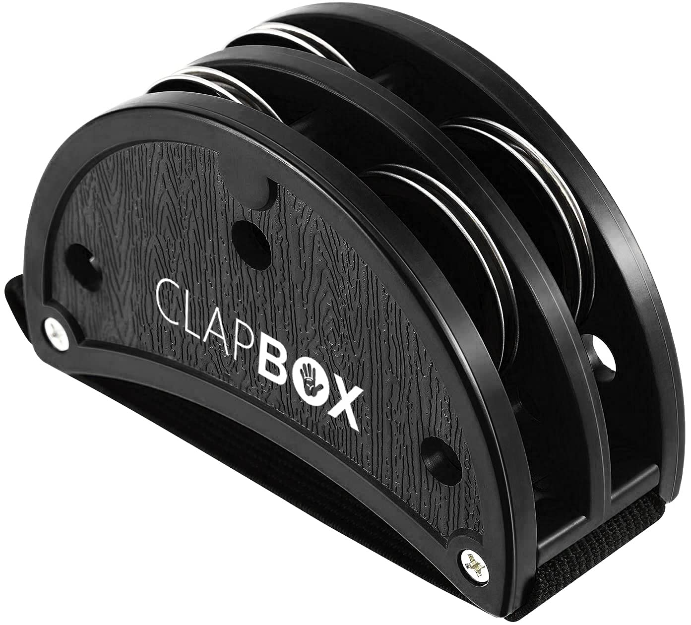 Clapbox Foot Tambourine - Jingles, Black
