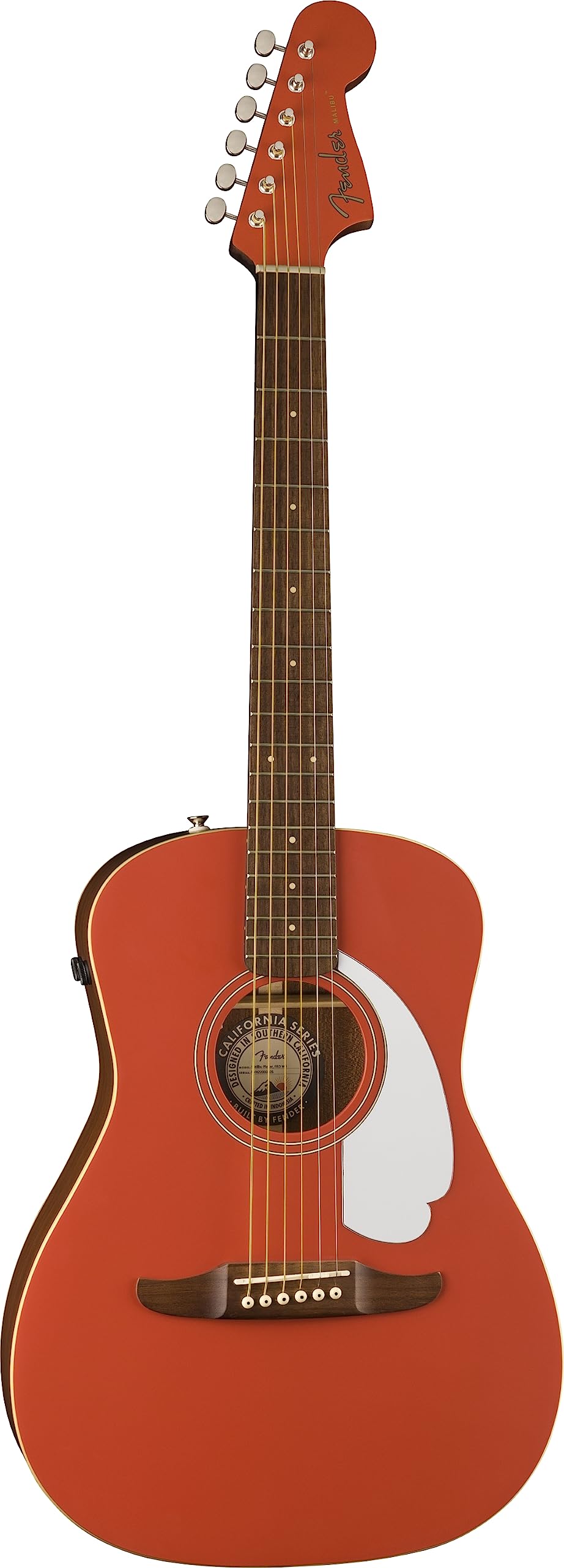 Fender 6 String Acoustic Guitar, Right-Hand, Fiesta Red (0970722540)