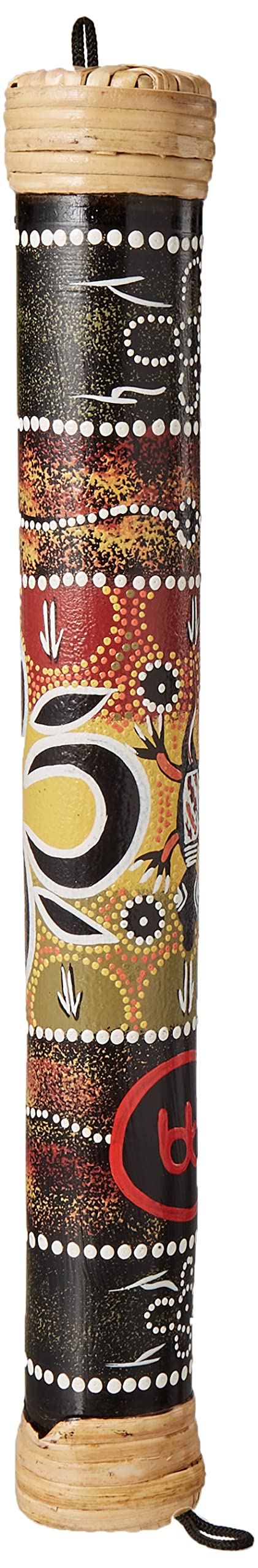 Meinl Percussion RS1BK-S 16 Small Bamboo Rain Stick with Sustaining Trickle Effect and Hand Painted Design