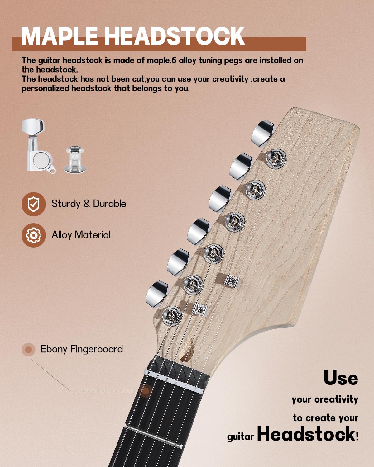 Leo Jaymz DIY Guitar Kits ST TD Style Mahogany Body Maple Neck Ebony Fretboard (ST TD)