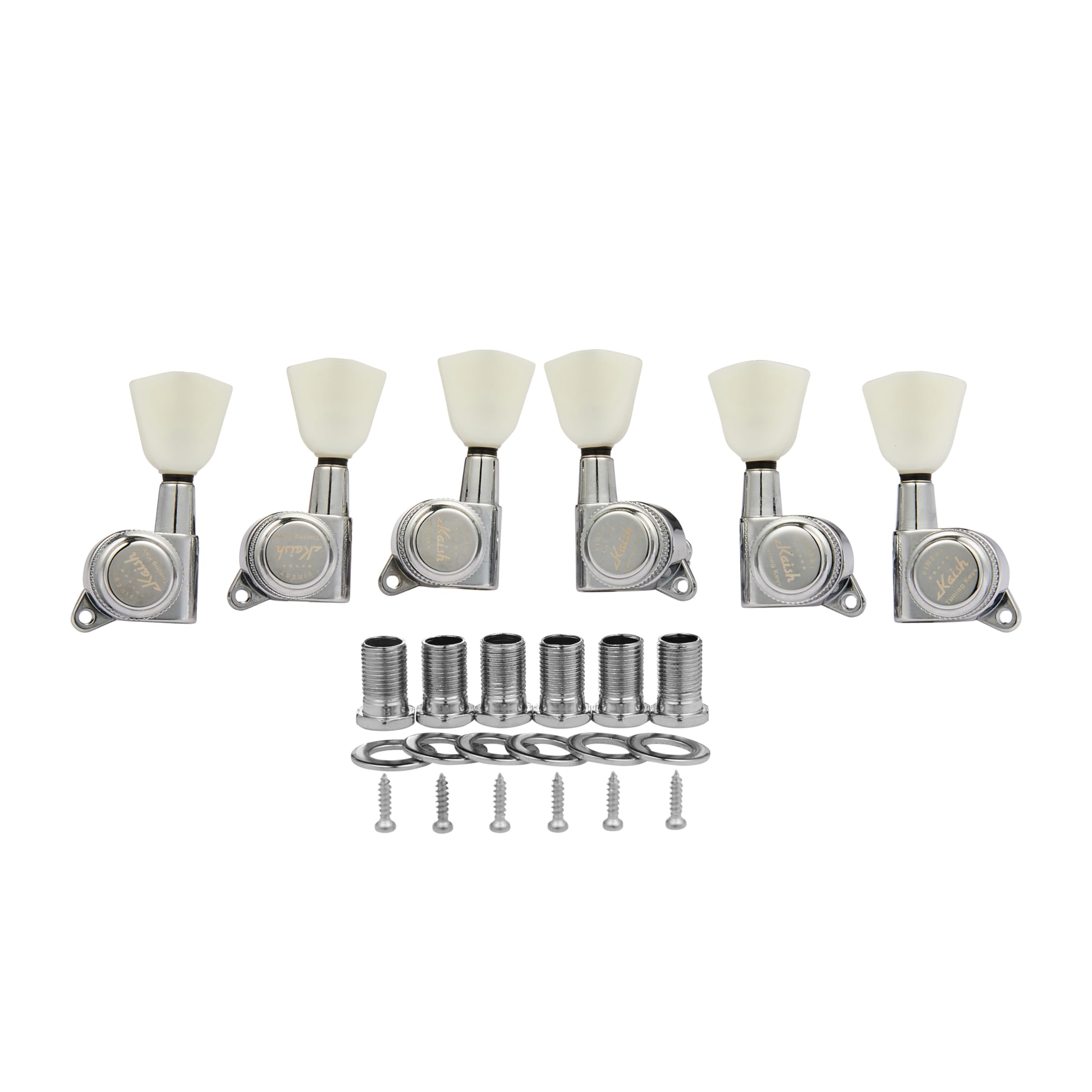 KAISH 3x3 Off White Keystone Locking Tuners 18:1 Guitar Tuning Keys Locking Tuning Machines for LP/Les Paul/SG/ES or Acoustic Gu