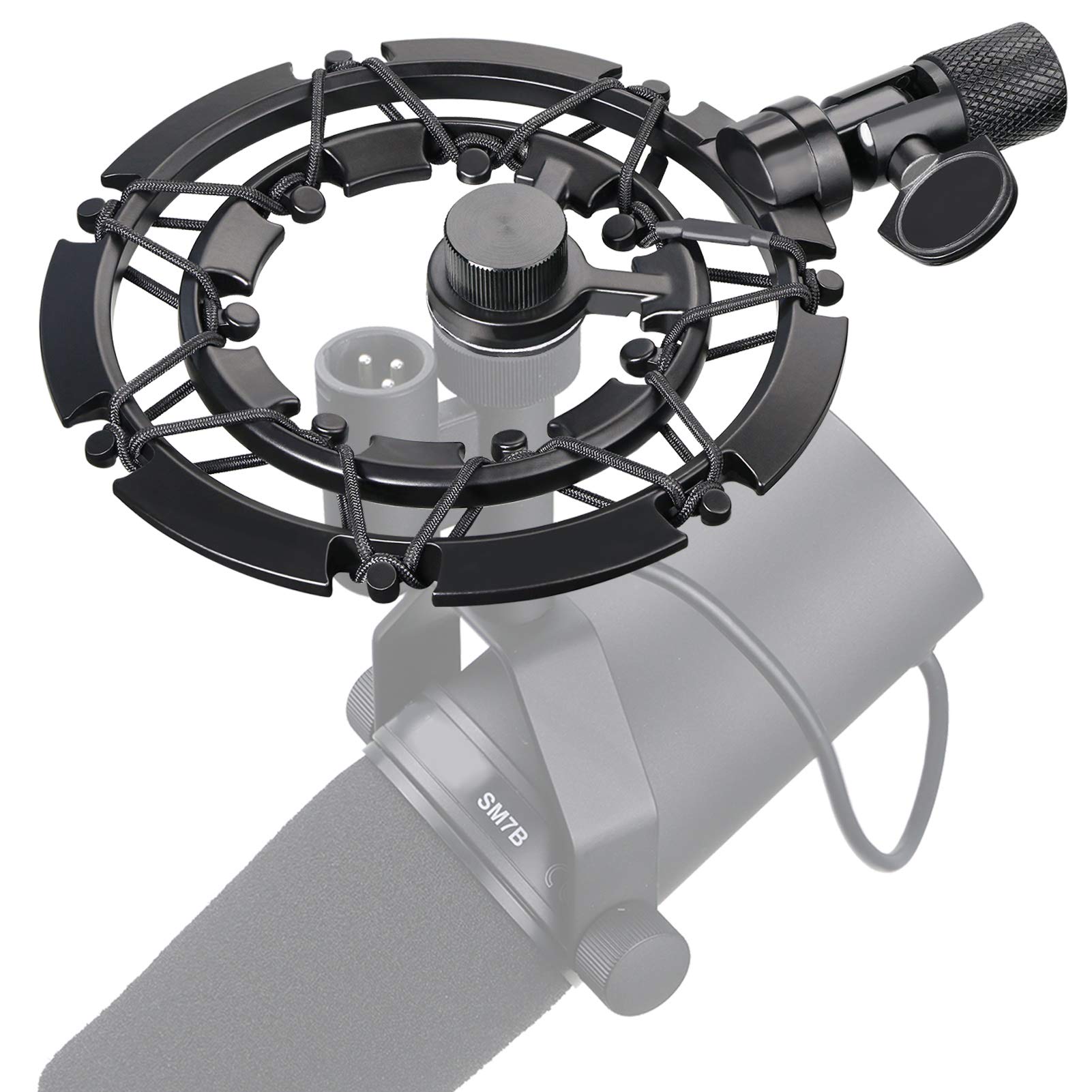 SM7B Shock Mount Reduces Vibration Noise Matching Mic Boom Arm Stand, Compatible for Shure SM7B Mic by YOUSHARES  