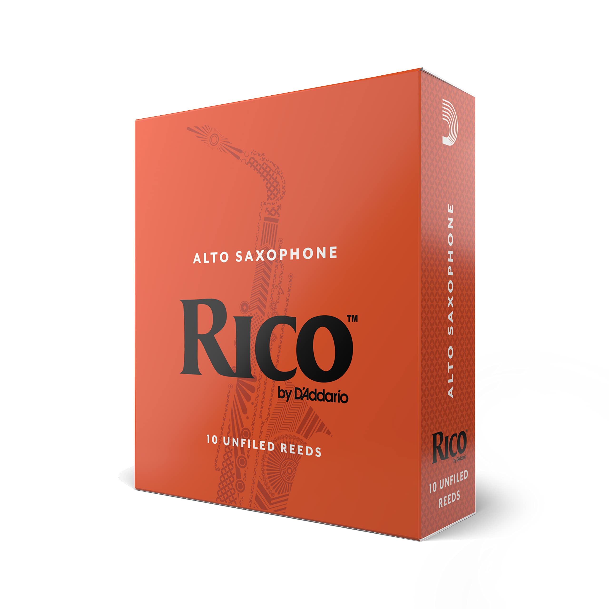 DAddario Rico Alto Sax Reeds, Strength 4.0, 10-Pack (RJA1040)