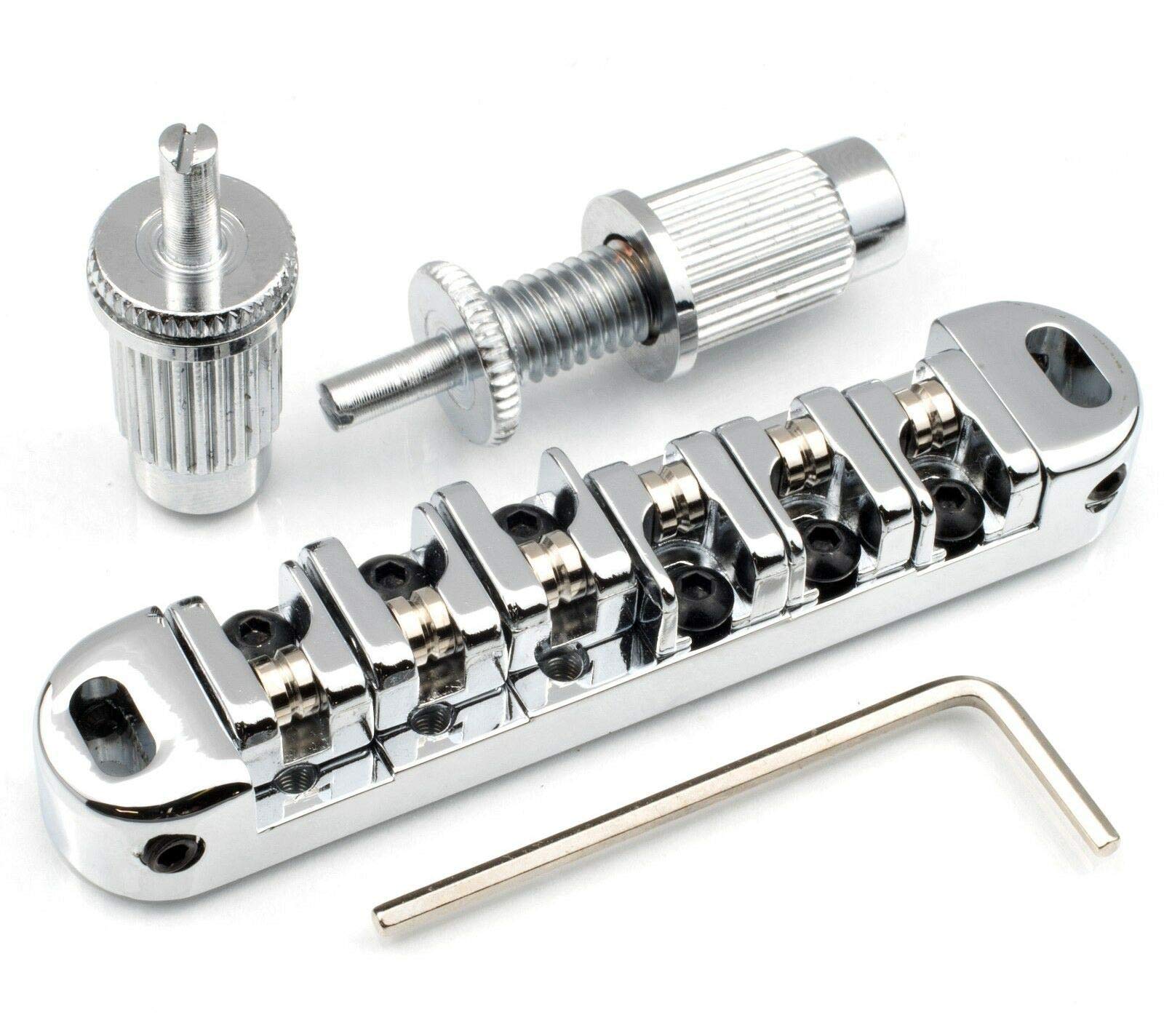 Locking Roller Bridge for Epiphone Les Paul Guitar- Chrome