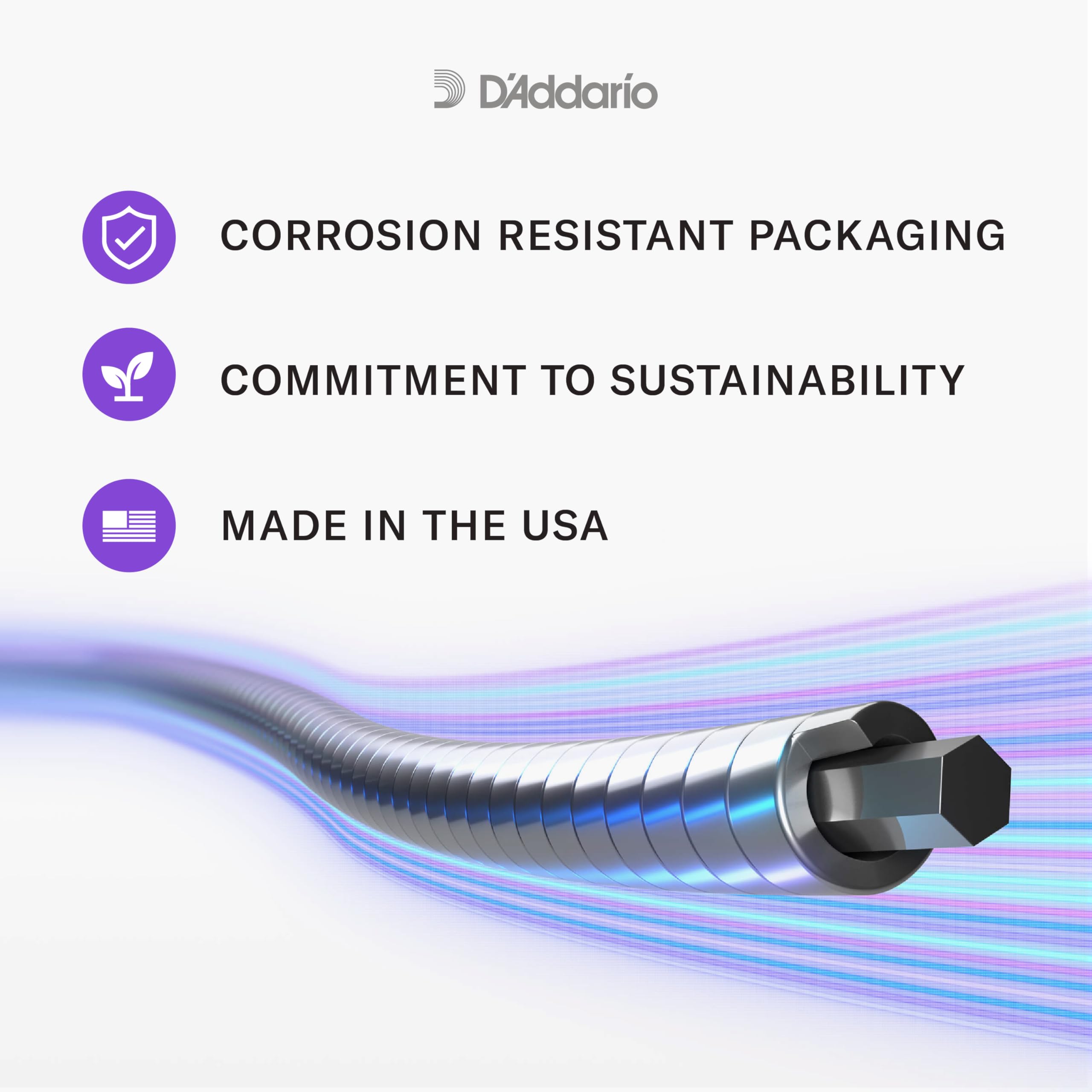 D'Addario XL Chromes Flat Wound Bass Guitar Strings - ECB81SL - Super Long Scale - Regular Light, 45-100