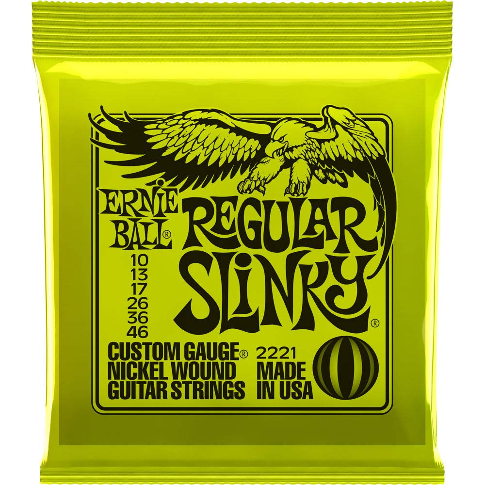 Ernie Ball Regular Slinky Custom Gauge Nickel Wound Guitar String - Set.010 - .046 (3 Pack)