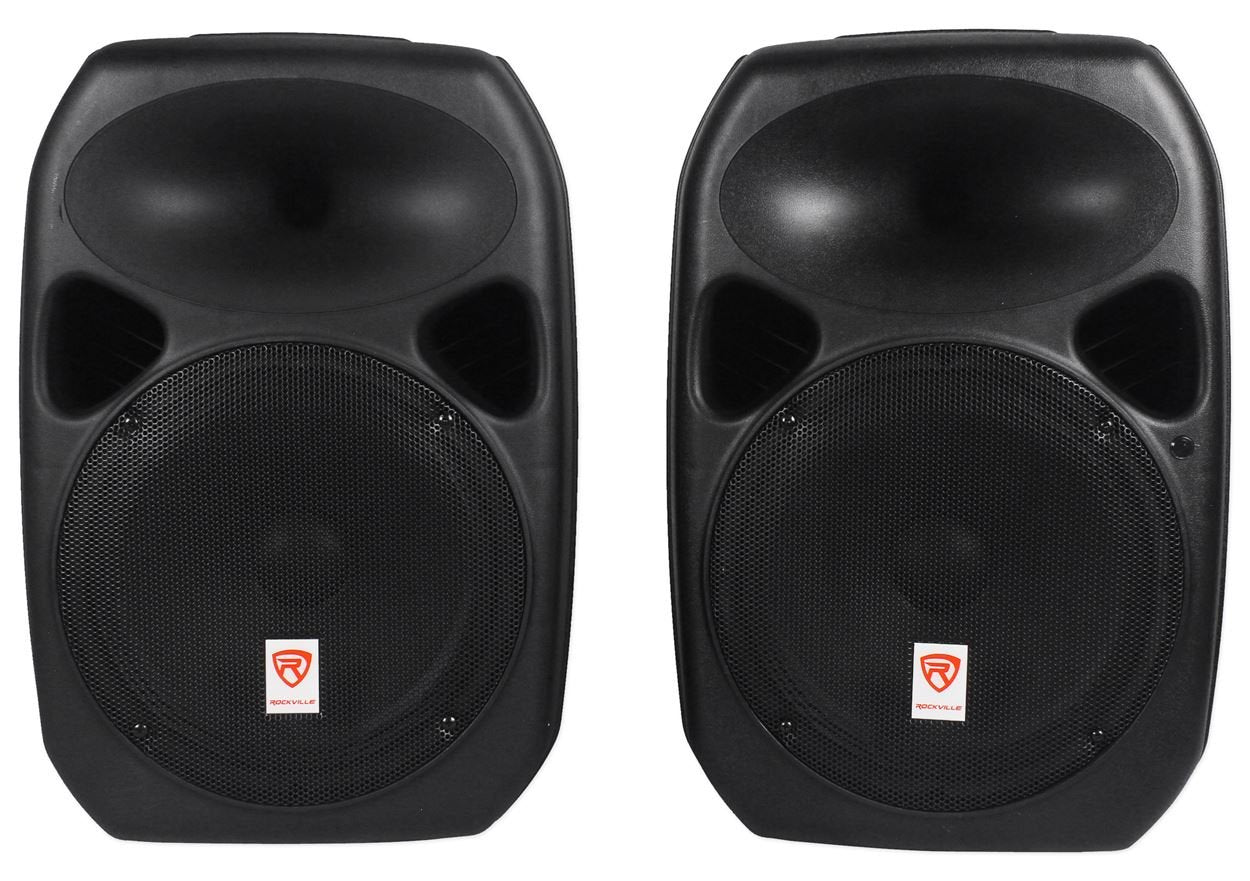 RockvilIe Dual 12'' Compatible with Android/lphone/lpad/Laptop Pro YouTube Karaoke Machine/System