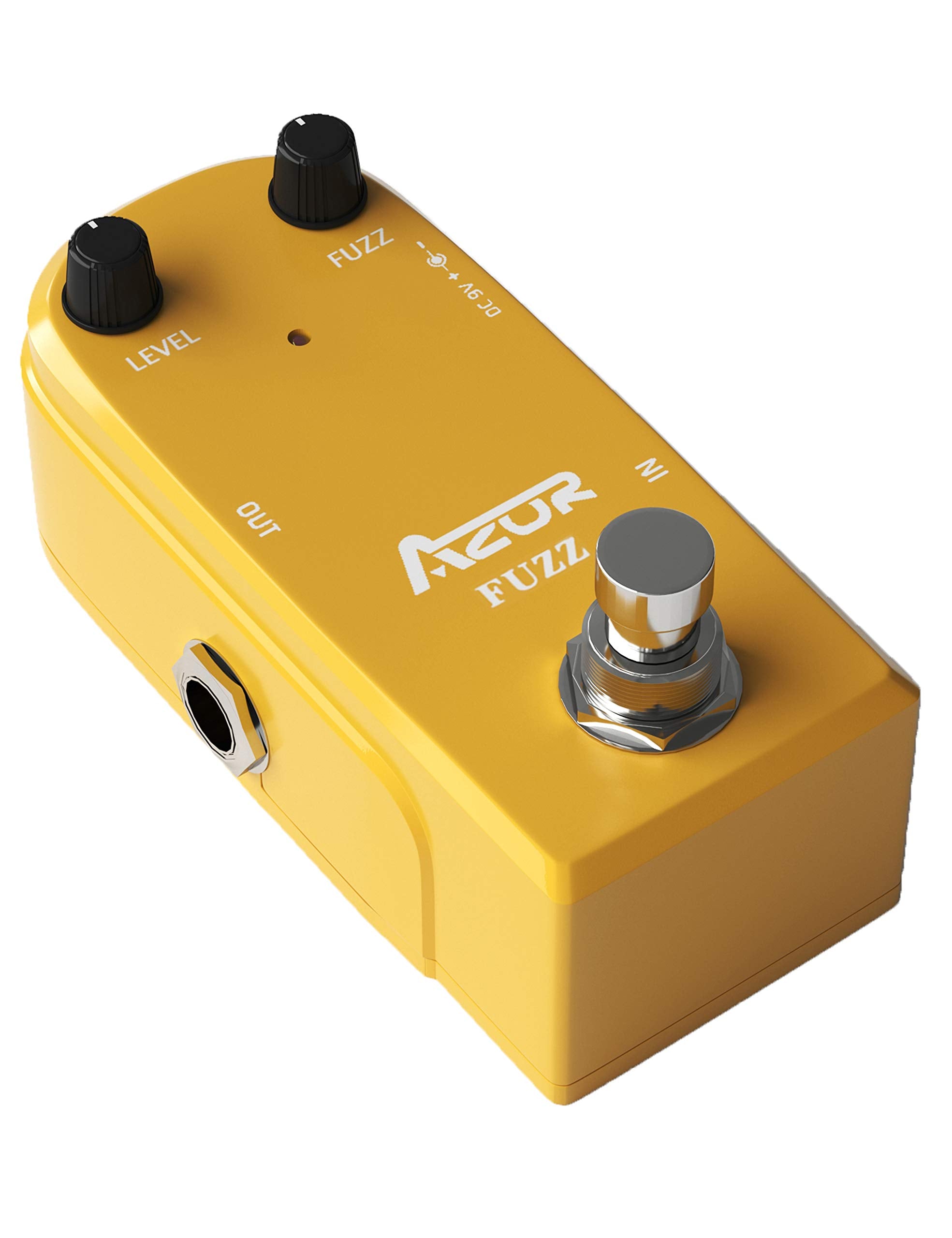 AZOR Vintage Fuzz Guitar Pedal | True Bypass Mini Effect Pedal for Electric Guitar | Classic Analog Fuzz Tone | Compact & Durabl