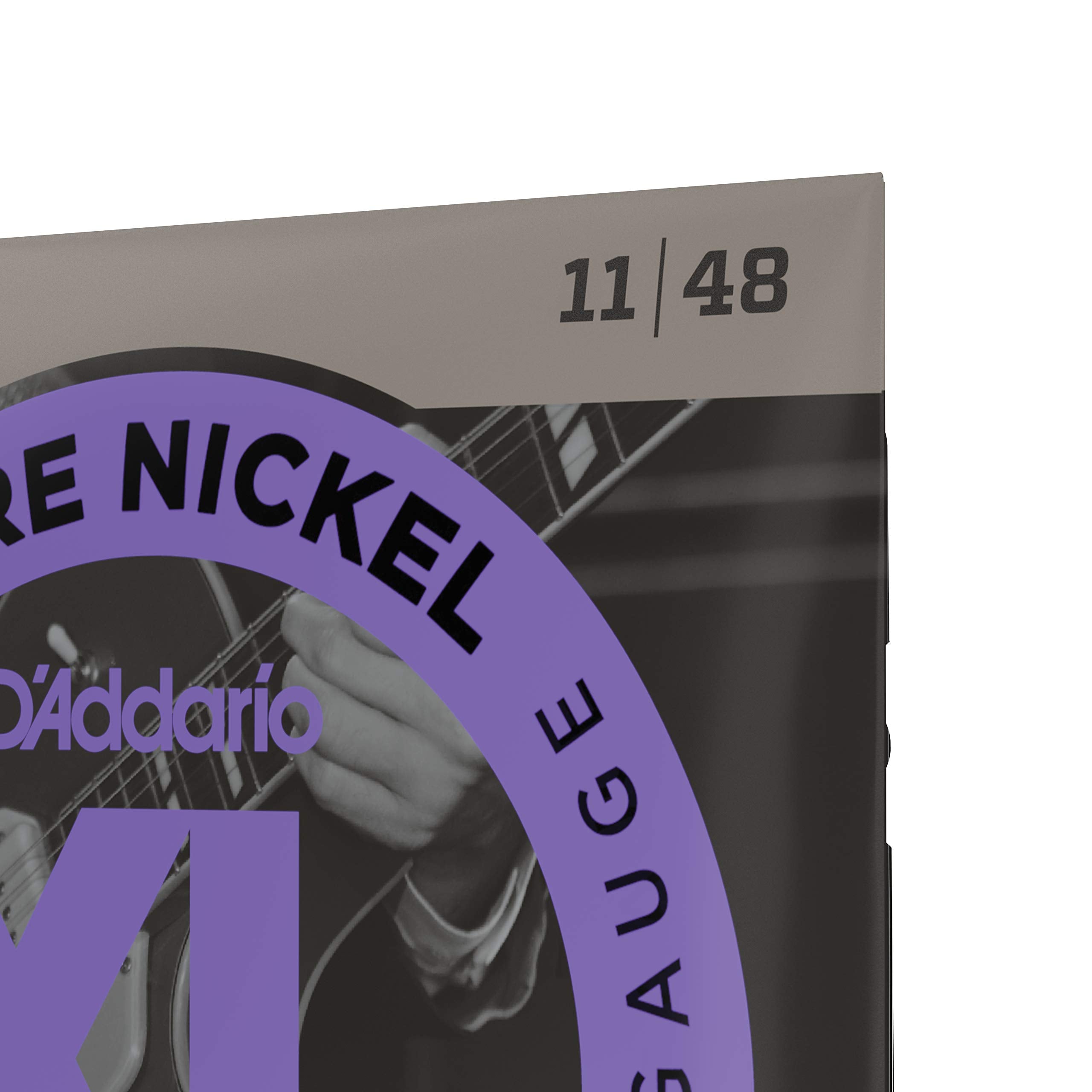 D'Addario Guitar Strings - XL Pure Nickel Electric Guitar Strings - Round Wound - Warm, Bright, Vintage Sound - EPN115 - Blues/J