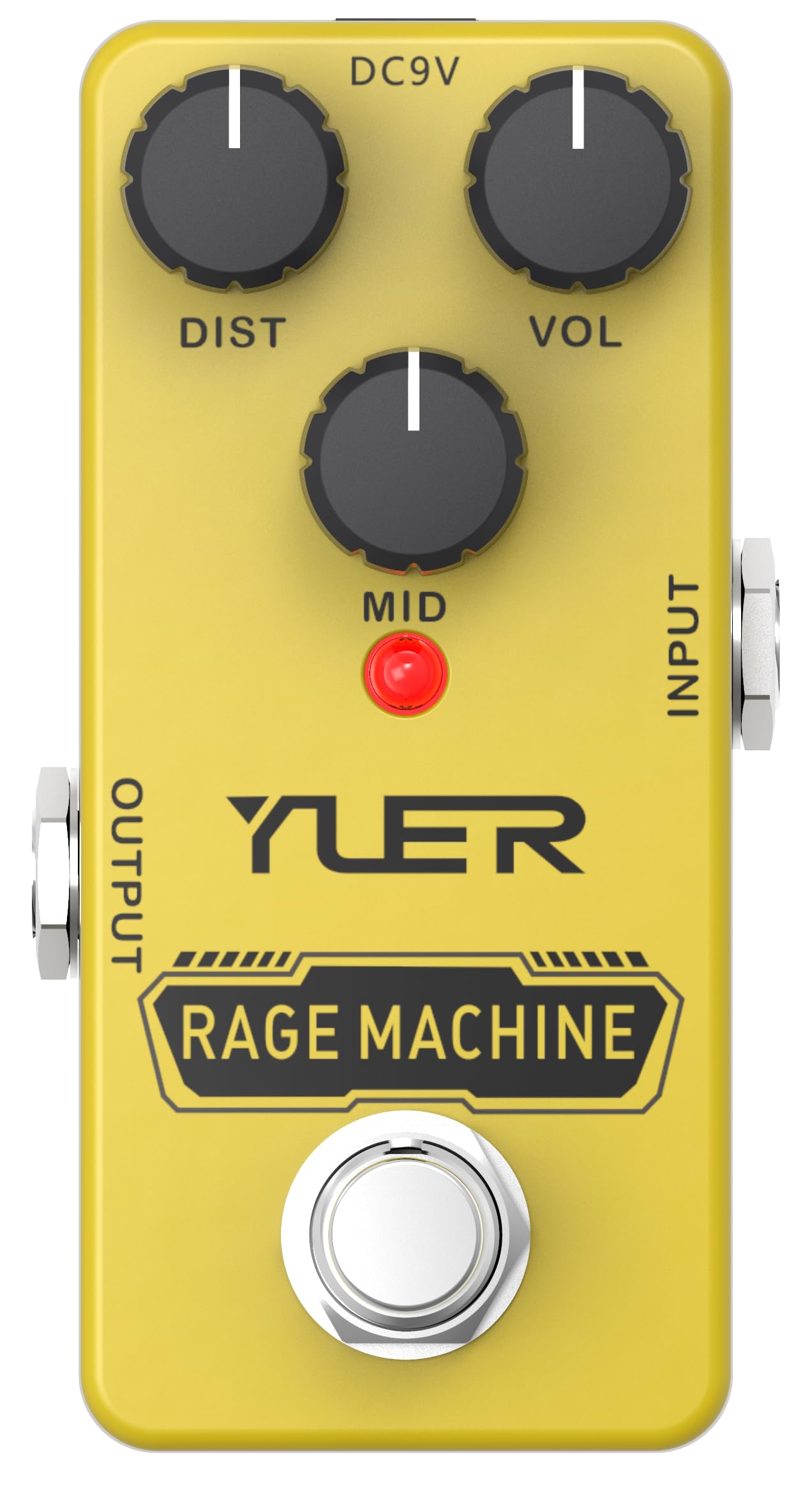 Rage Machine,Guitar Pedal,Electric Guitar Effects Pedal for Guitars and Bass Effect Pedals Mini Single Type DC 9V True Bypass
