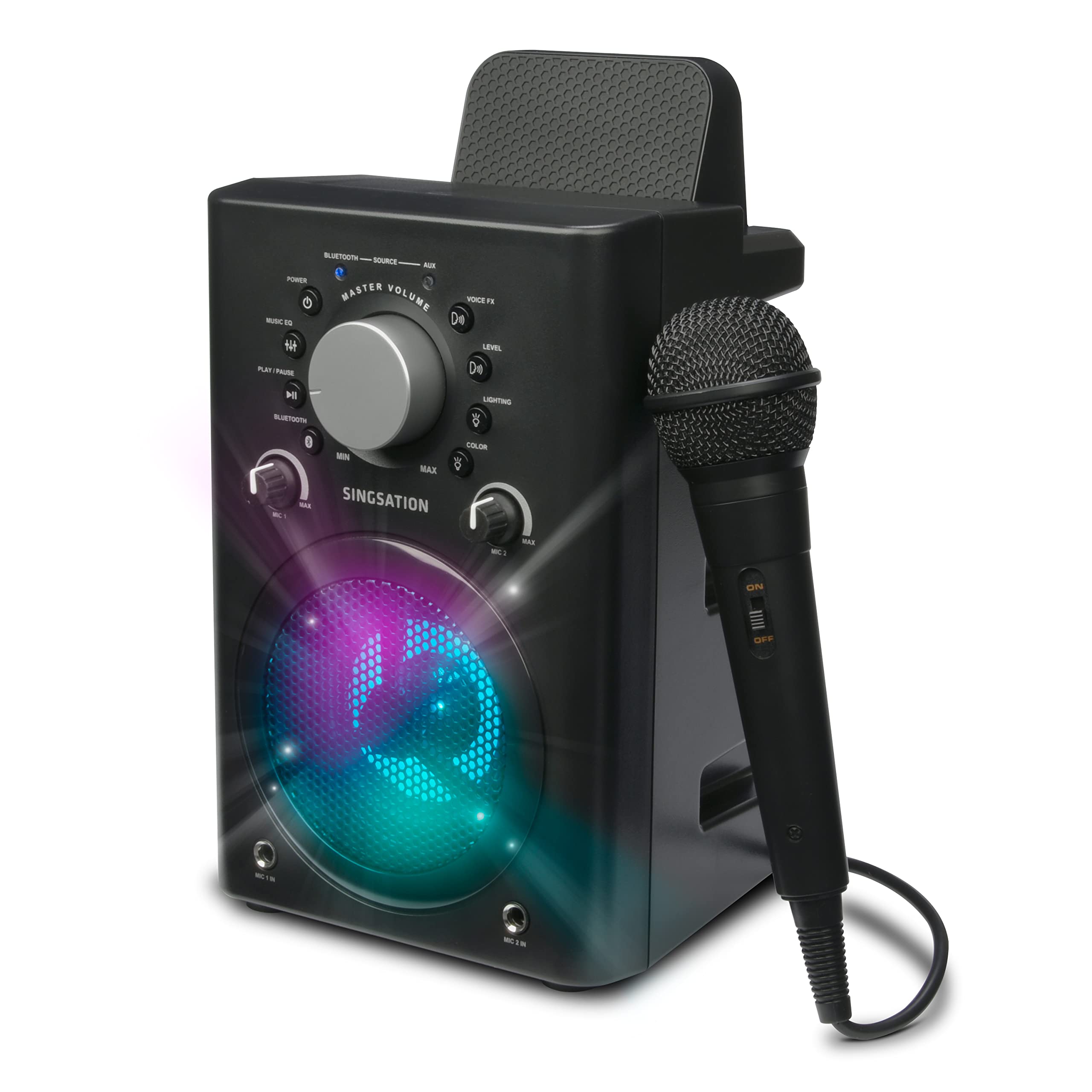 Singsation Karaoke Machine - Full Karaoke System for Adults or Kids, with Wireless Bluetooth Speaker and Microphone. Works with 