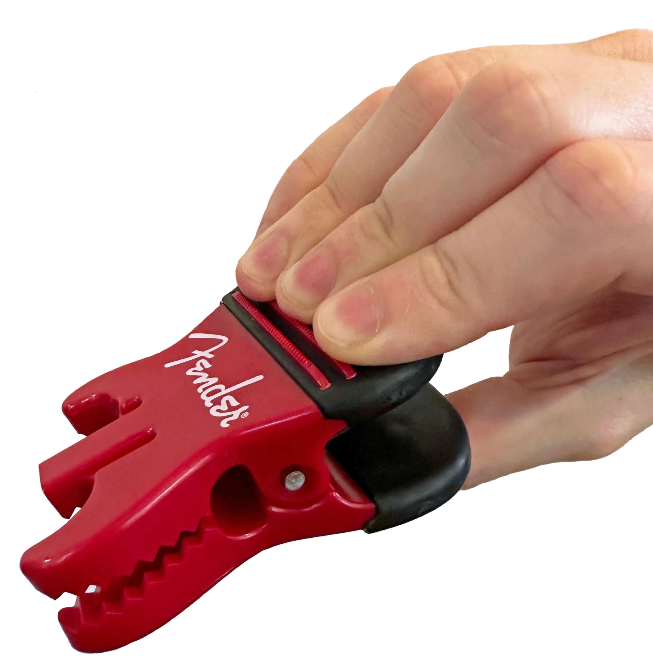 FENDER Callus Builder and Finger Strengthener (Red 8-lbs) - For people who play any stringed instrument (Guitar, Bass, Violin, e