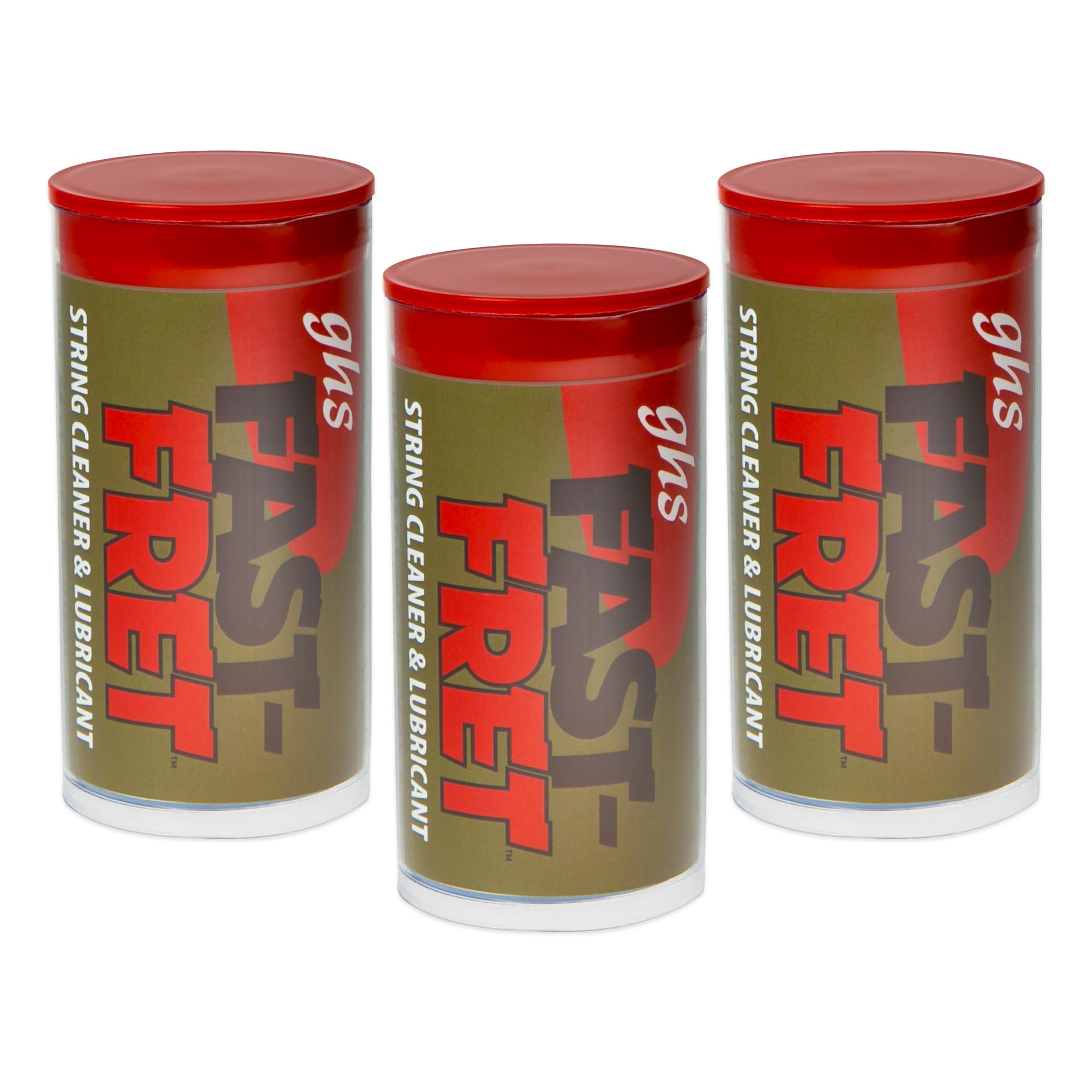 GHS STRINGS - FAST FRET (Model A87-3 Pack) String and Neck Cleaner for Musical Instruments