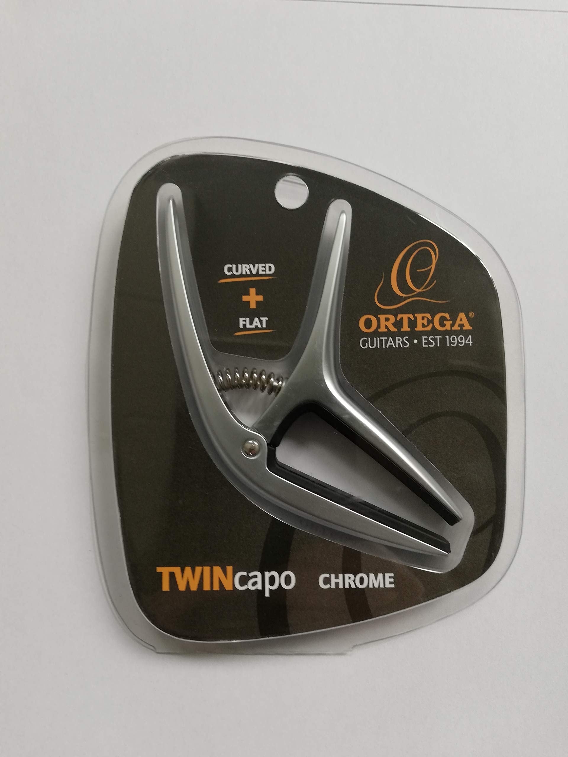 Ortega Guitars Twin Capo-Quick Change Clamp-Guitars w/Curved & Flat Fretboards (TWCAPO-CR)