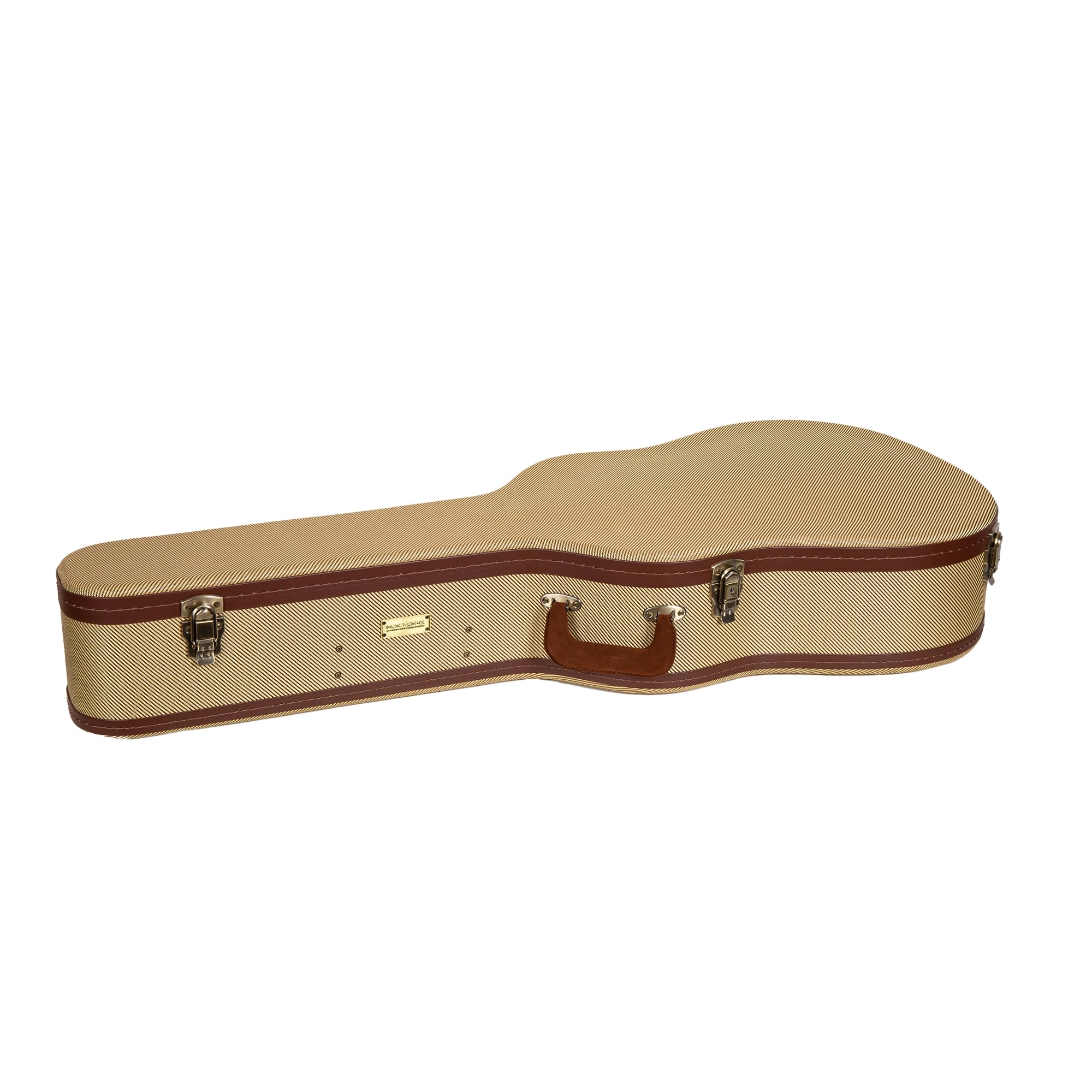 Crossrock Master Series Acoustic Guitar Case for Martin D-28 / Grand Auditorium | Fabric Tweed Exterior, Re-Engineered Shell, Le
