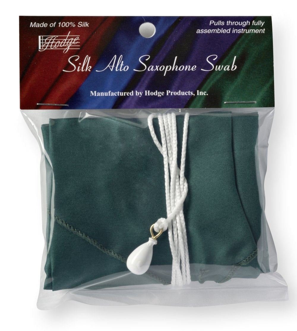 Hodge Silk Alto Saxophone Swab - Green