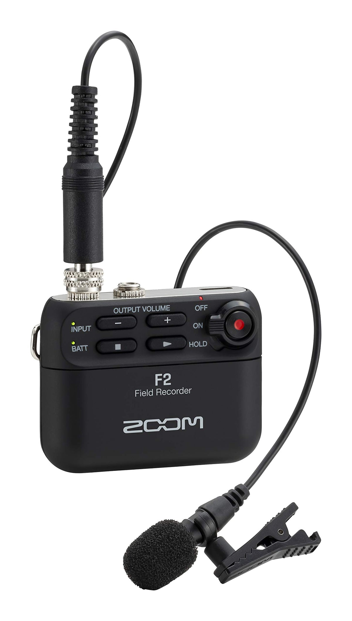 Compact Redcoder Zoom F2 Lavalier Body-Pack Compact Recorder 32-Bit Float Recording Bla ...