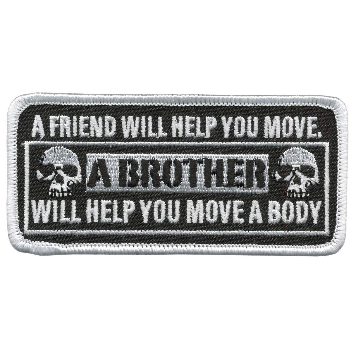 Hot Leathers Ppv1007 Move A Body Hook Back Patch (Multicolor, 4'' Width X 1.75'' Height)