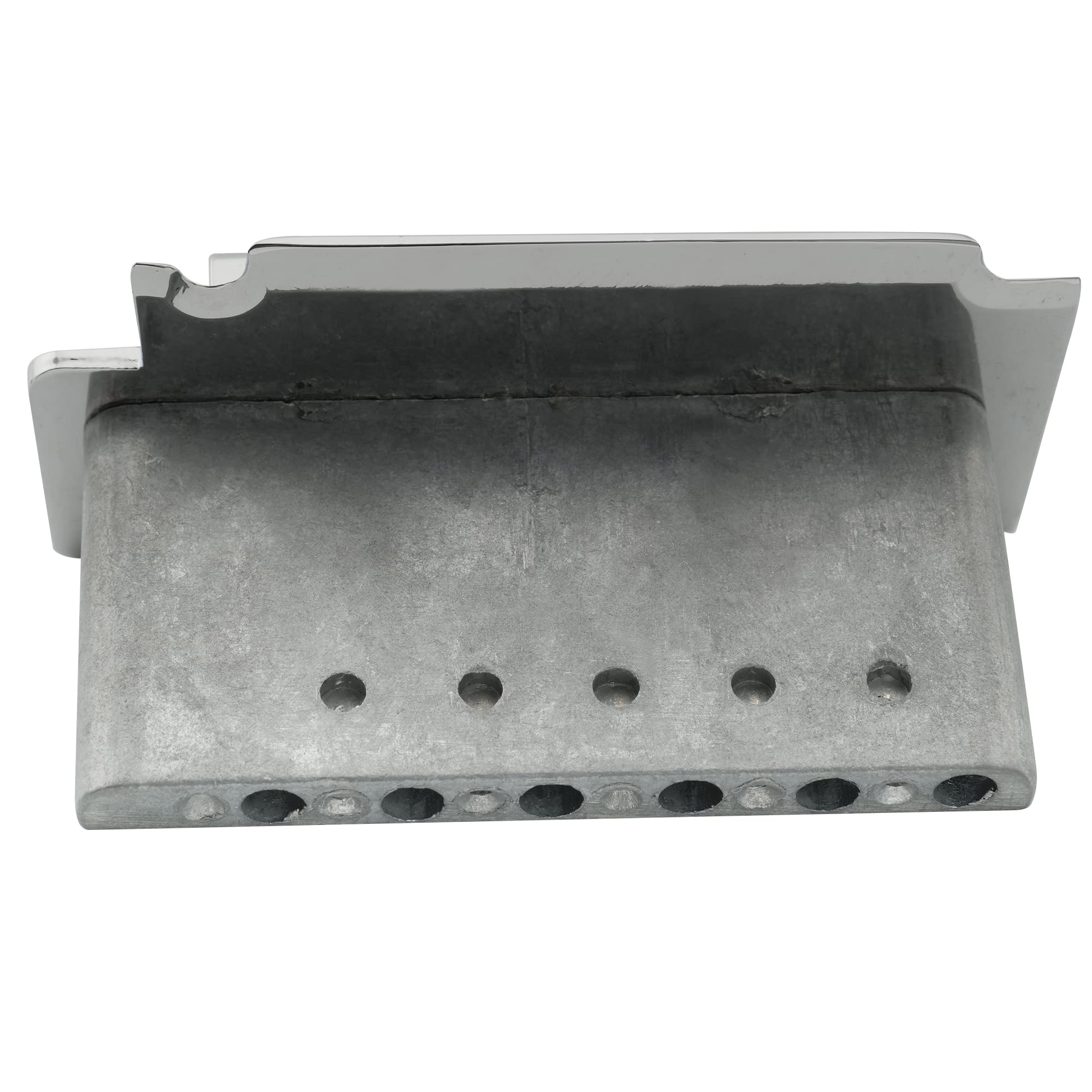 Musiclily Pro 52.5mm 2-Point Guitar Tremolo Bridge 36mm Short Zinc Block for Import Squier Strat Electric Guitar, Chrome