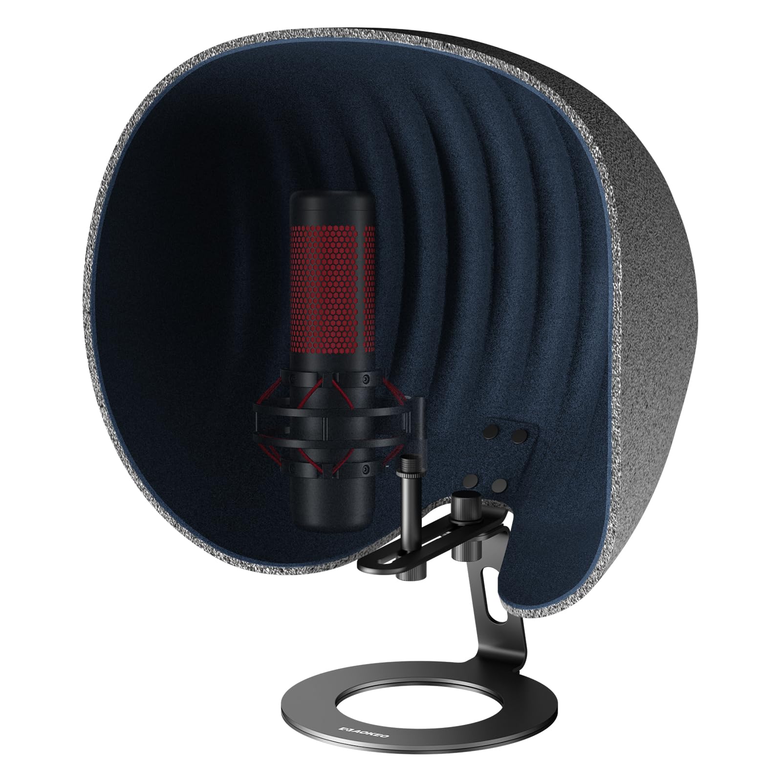 Microphone Isolation Shield,Aokeo 2024 Professional Recording Studio Equipment,360 Music Studio Mic Shield,Suitable For Of Blue