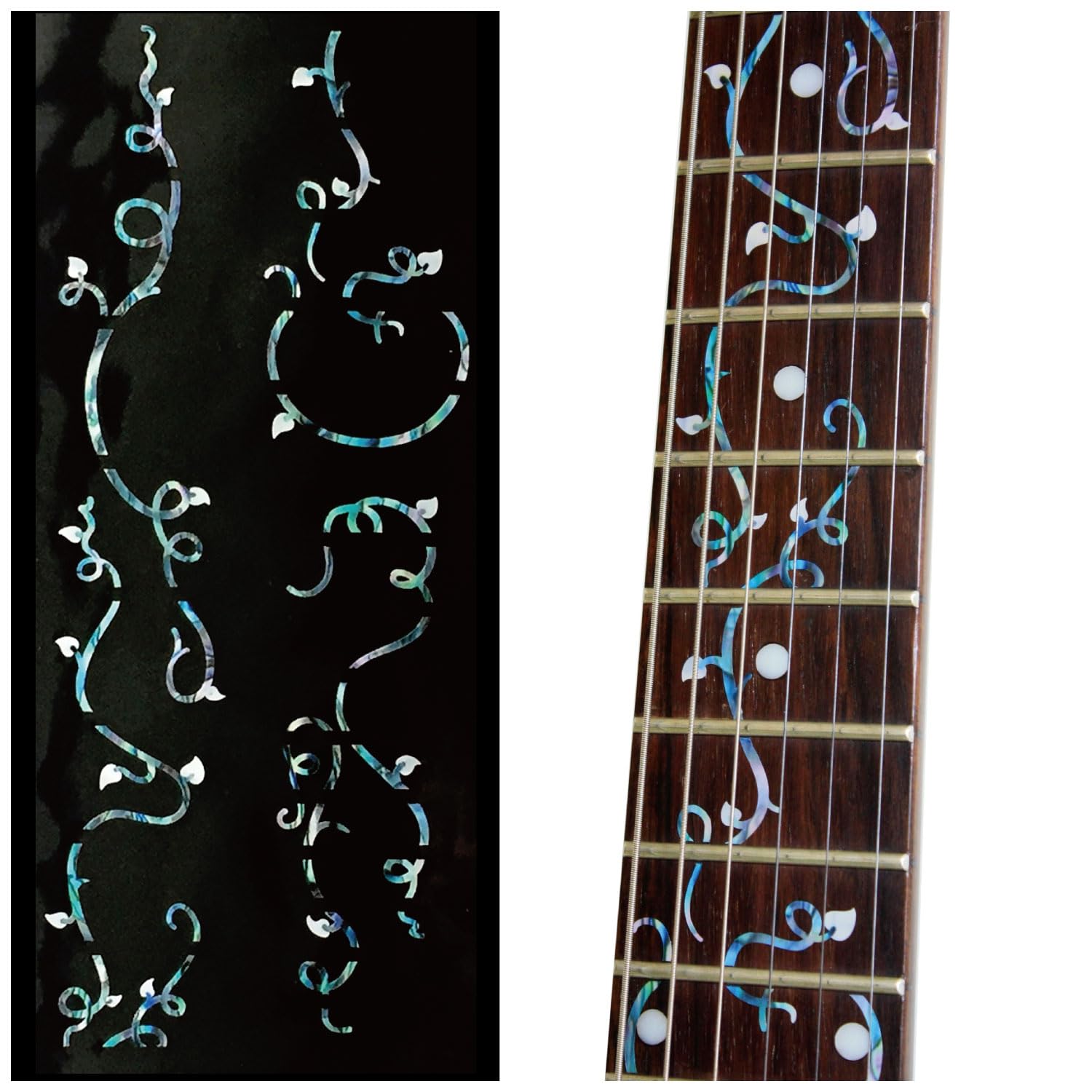 Jockomo Ivy Vine Guitar Inlay Sticker