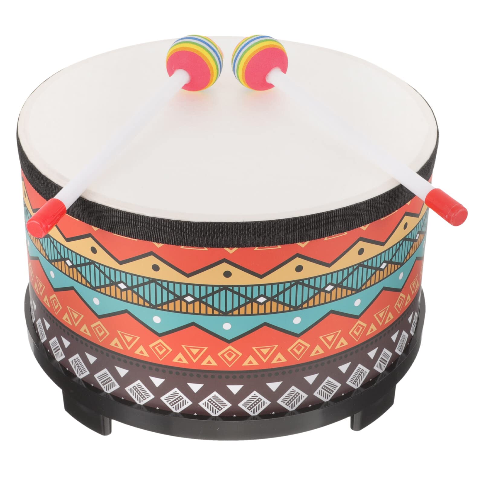 Vaguelly Bongo Drum With 2 Mallets 10 Inch Floor Tom Drum Kids Percussion Bongo Drum Boys & Girls Birthday Gift