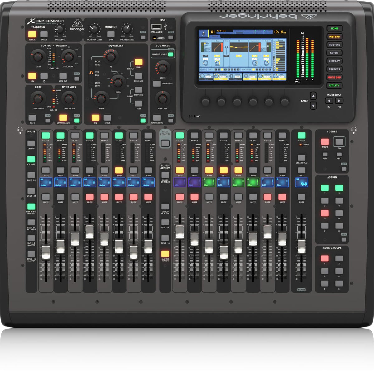 Behringer X32 Compact 40-Input 25-Bus Digital Mixer Black – Emusicmart