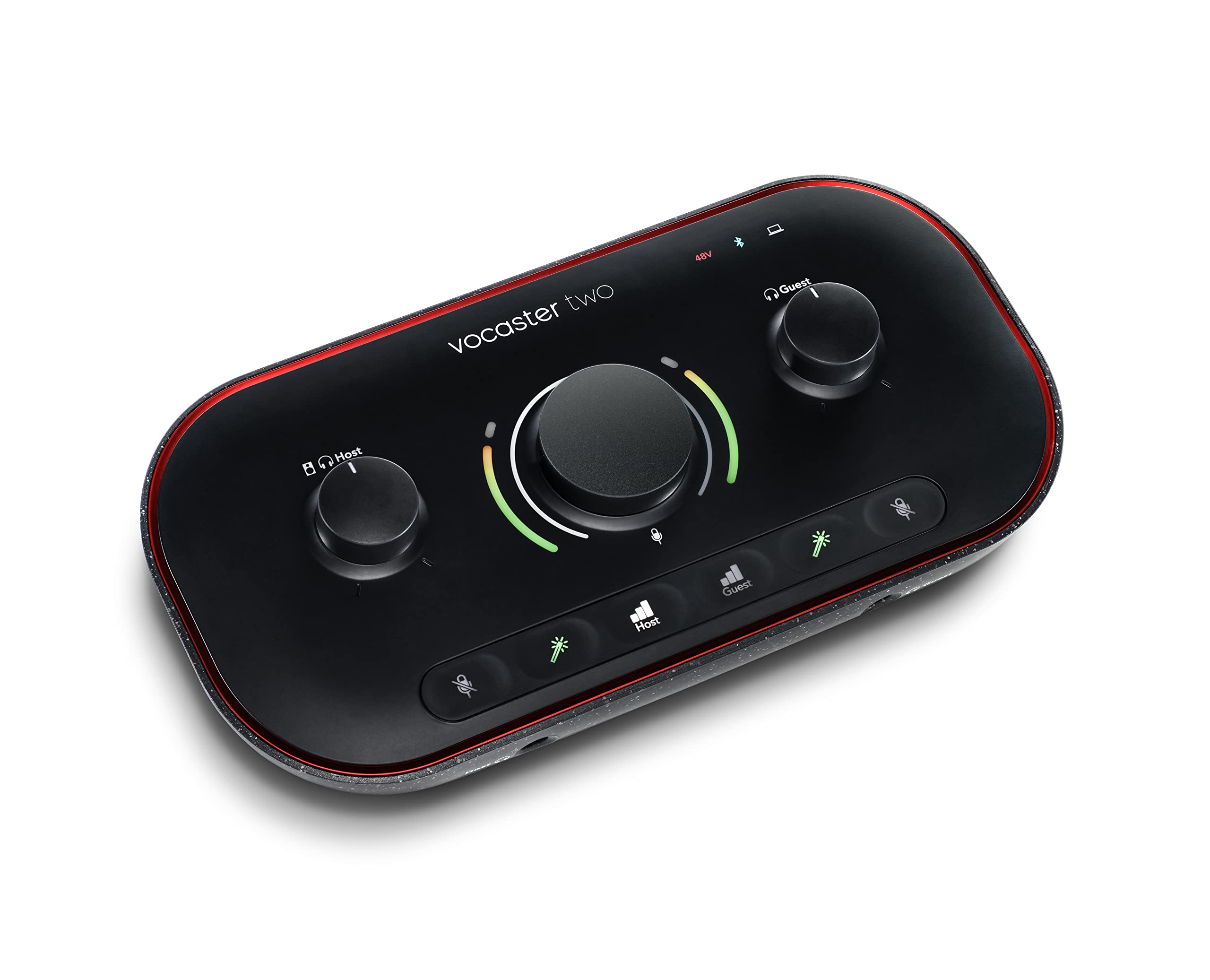Focusrite Vocaster Two - Podcasting Interface for Recording Host and Guest. Two Mic Inputs and Two Headphone Outputs, with Auto 