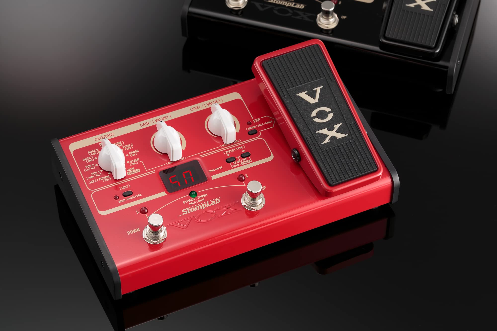 VOX StompLab 2B Multi-Effects Modeling Pedal with Expression for Bass Guitar