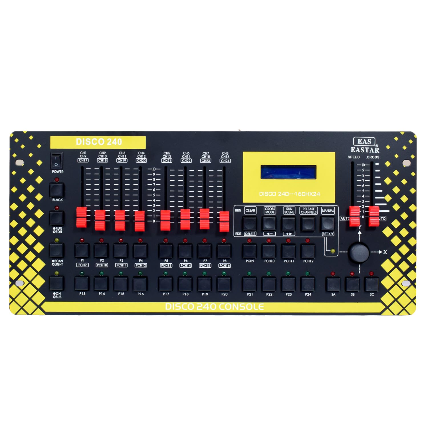 Kh Dj Light Mixing Controller Disco 240-192 Channels, 24 Scanner, 40 Steps For Stage Lighting, Dj Lights, Par Lights, Moving Hea