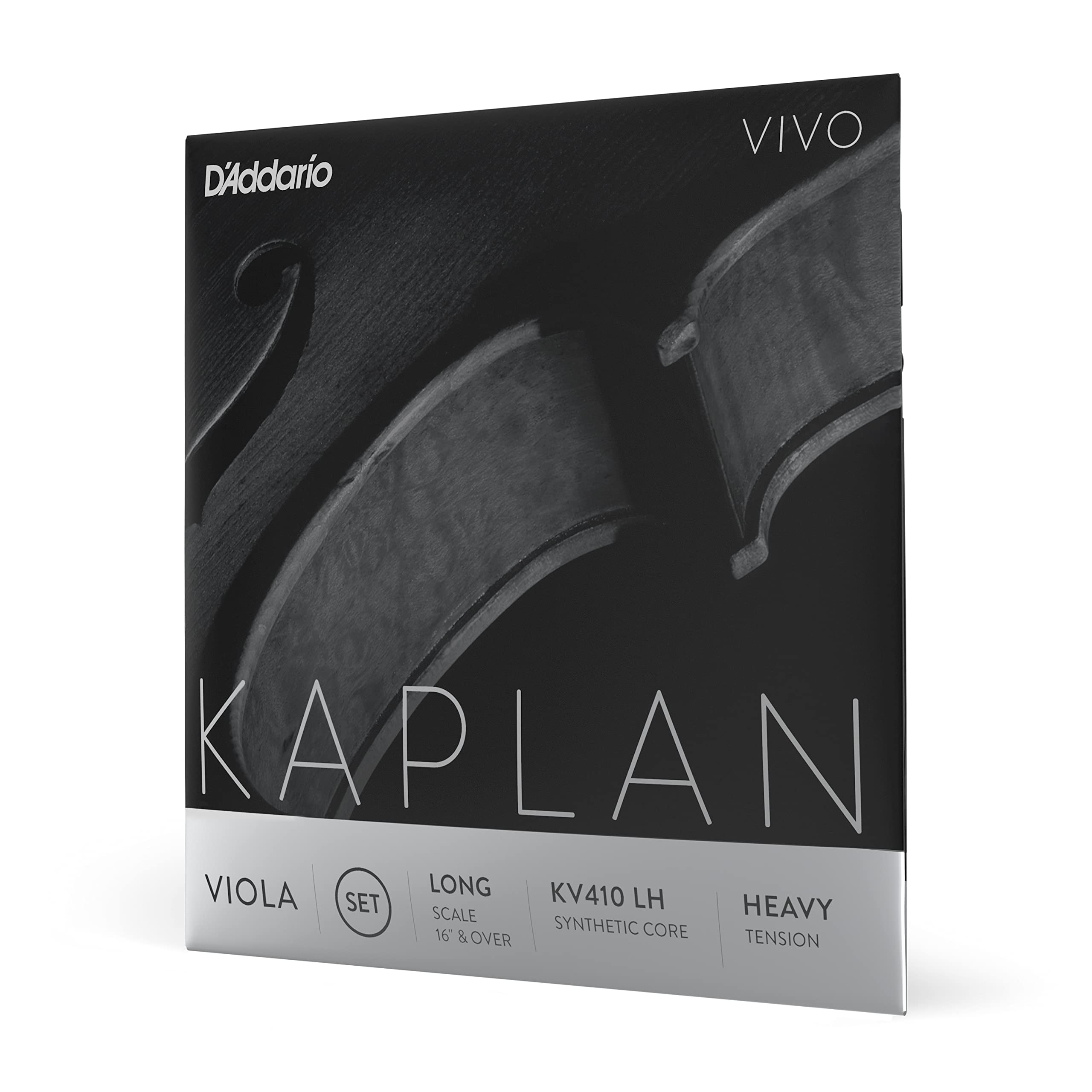 DAddario Kaplan Vivo Viola Strings - Full Set - KV410 LH - Viola Strings - Long Scale, Heavy Tension