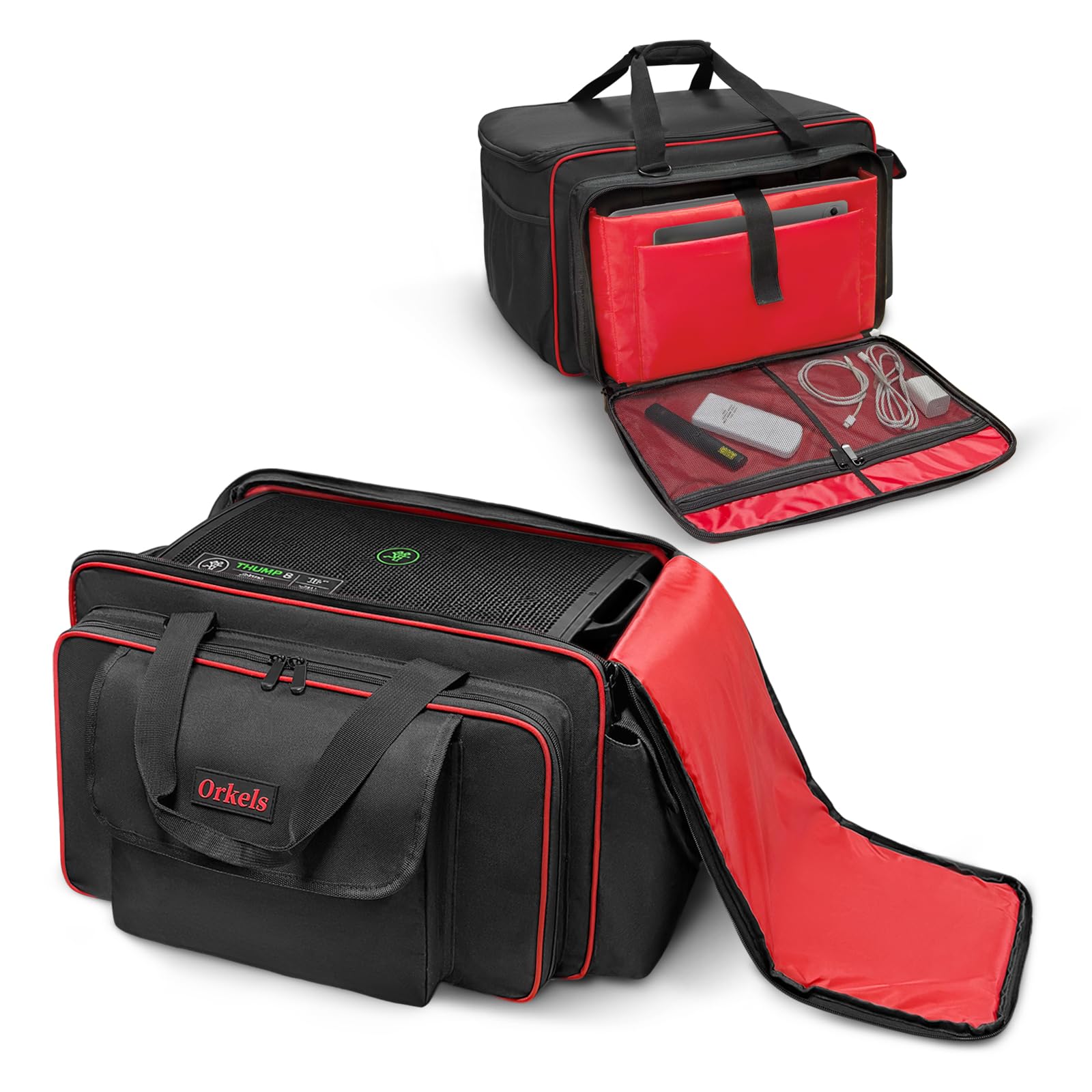 ORKELS Portable Speaker Bag 8Inch for EON Series Speakers, Water-Resistant, Padded, Durable Carry Case with Shoulder Strap (8 