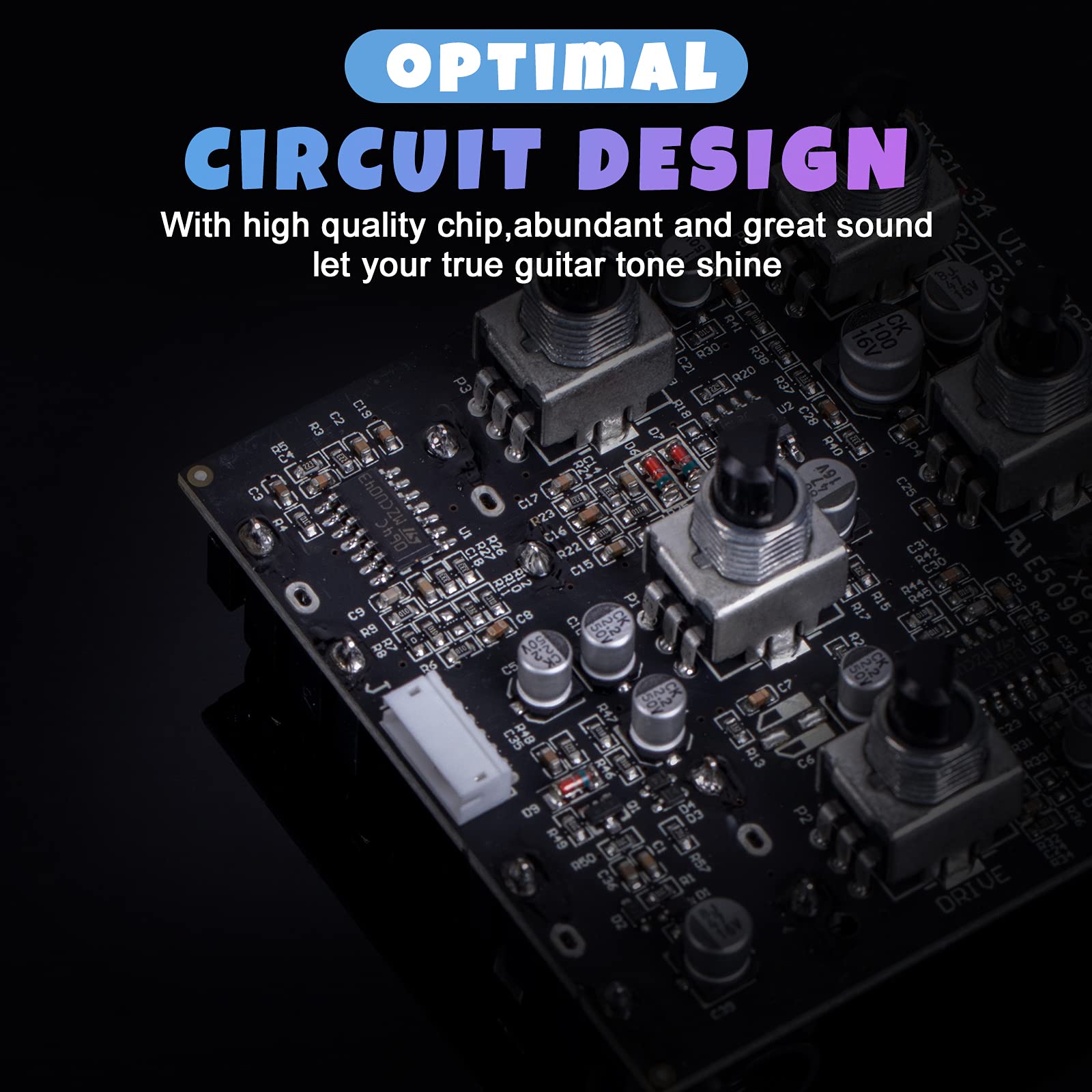 AC Tone Pedal, Horse AMP Pedal Effect Simulation Amplifier Effects Pedal Analog Vox AC30 Classic British Rock Sound Pedal for El