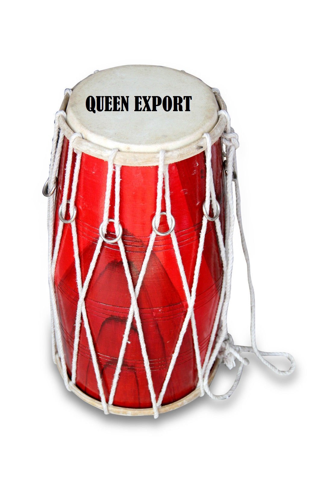 Sai Musical Shesham Wood Rope Tuned Bhajan Kirtan Dholki/Dholak - A Musical Instrument.