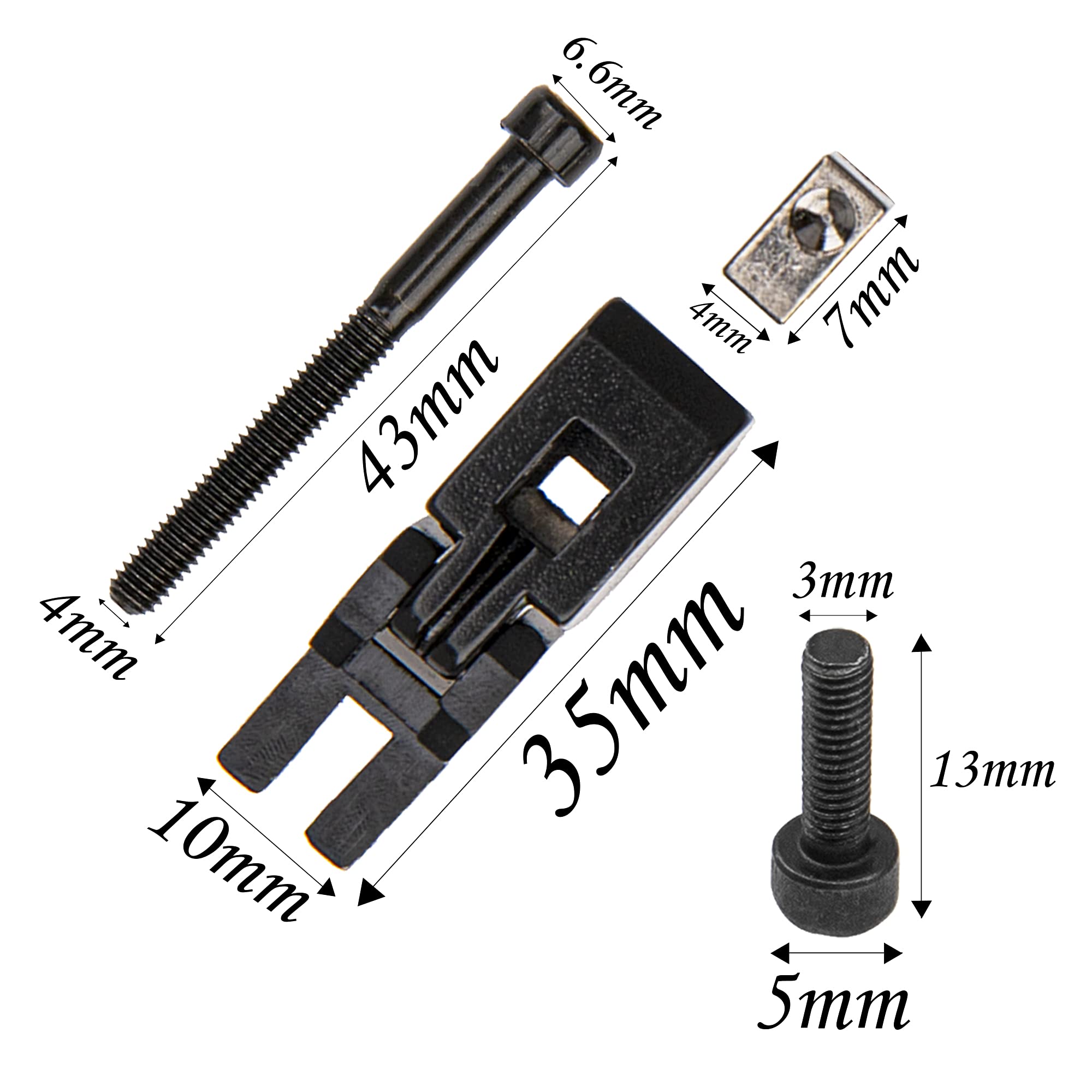 18Pcs Yootones Locking Systyem Locked Saddles Tremolo Bridge Saddle String Lock Insert Blocks Compatible with Floyd Rose Electri