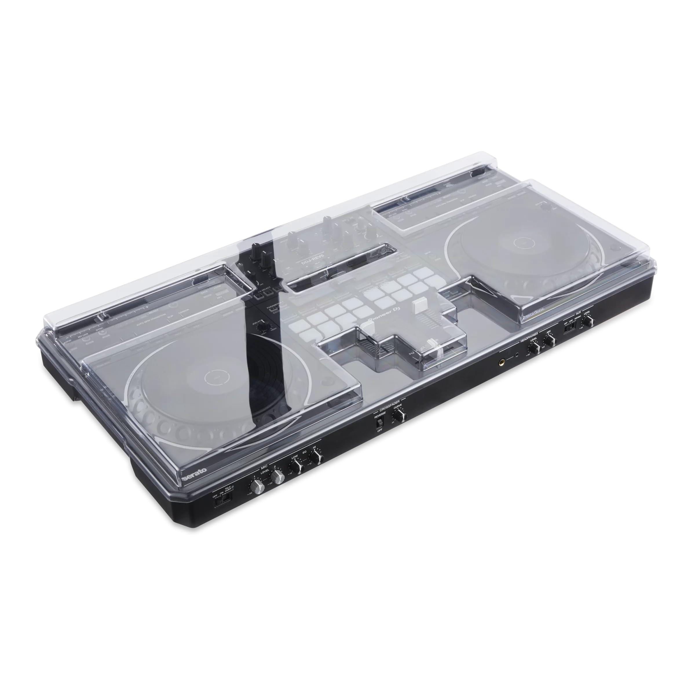 Decksaver Super Strong Polycarbonate Custom Fit Cover Compatible with Pioneer DJ DDJ-REV5 - Protects from Liquids, Dust, Smoke a