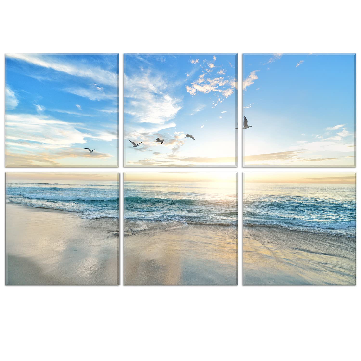 Jber Art Acoustic Panels Decorative, 6 Pack Acoustic Panels Art For Wall Decoration With Self Adhesive, Suitable For Recording S