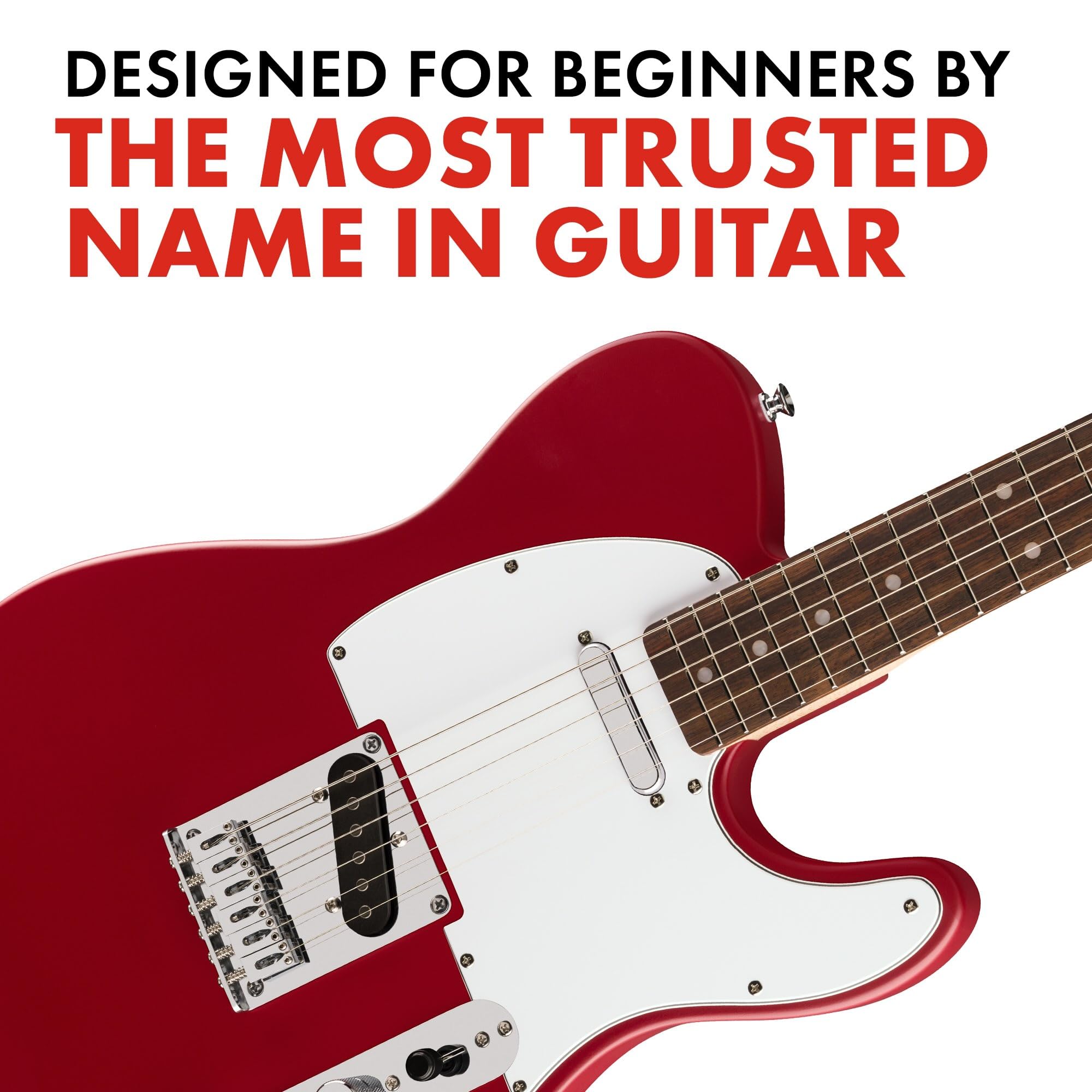 Fender Squier Debut Series Telecaster Electric Guitar, Beginner Guitar, 2-Year Warranty, Includes Free Lessons, Dakota Red with