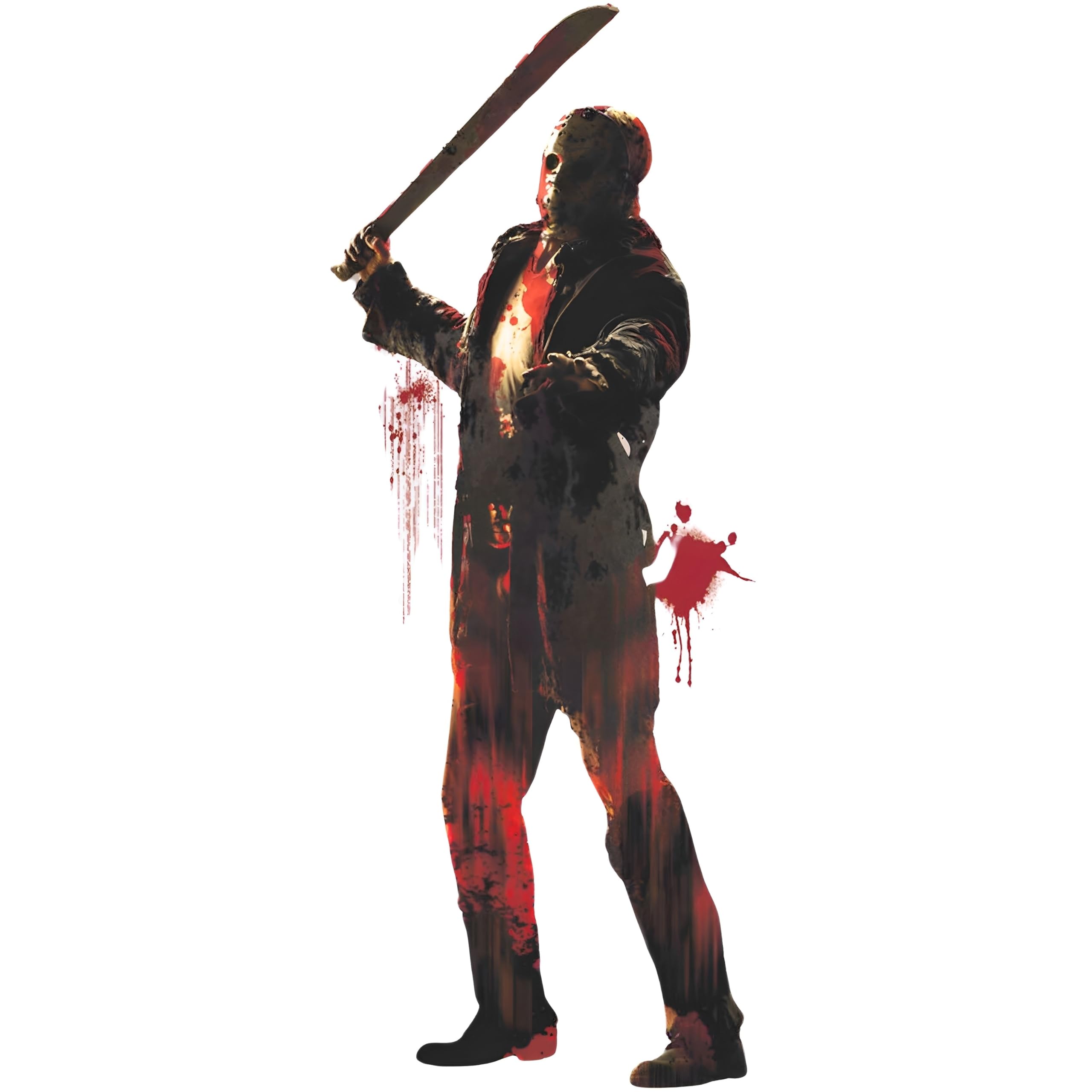 Friday The 13th Plastic Scene Setter Add-On - 33.5 x 65 (Pack og 1) - Spooky Wall Decoration Perfect for Halloween Party or Horr