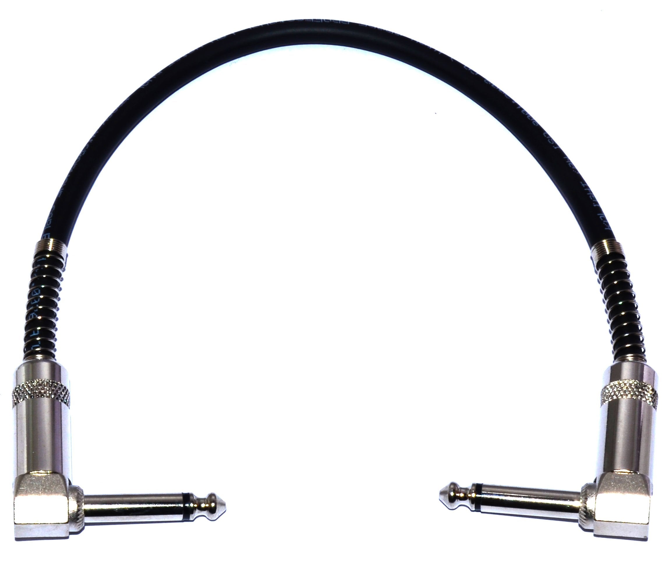 MA 6.35mm mono plug 1/4 inch Mono Jack to 6.35mm mono plug 1/4 inch Mono Jack Guitar Patch Cables Right Angle, 15 cm 1/4 Instrum