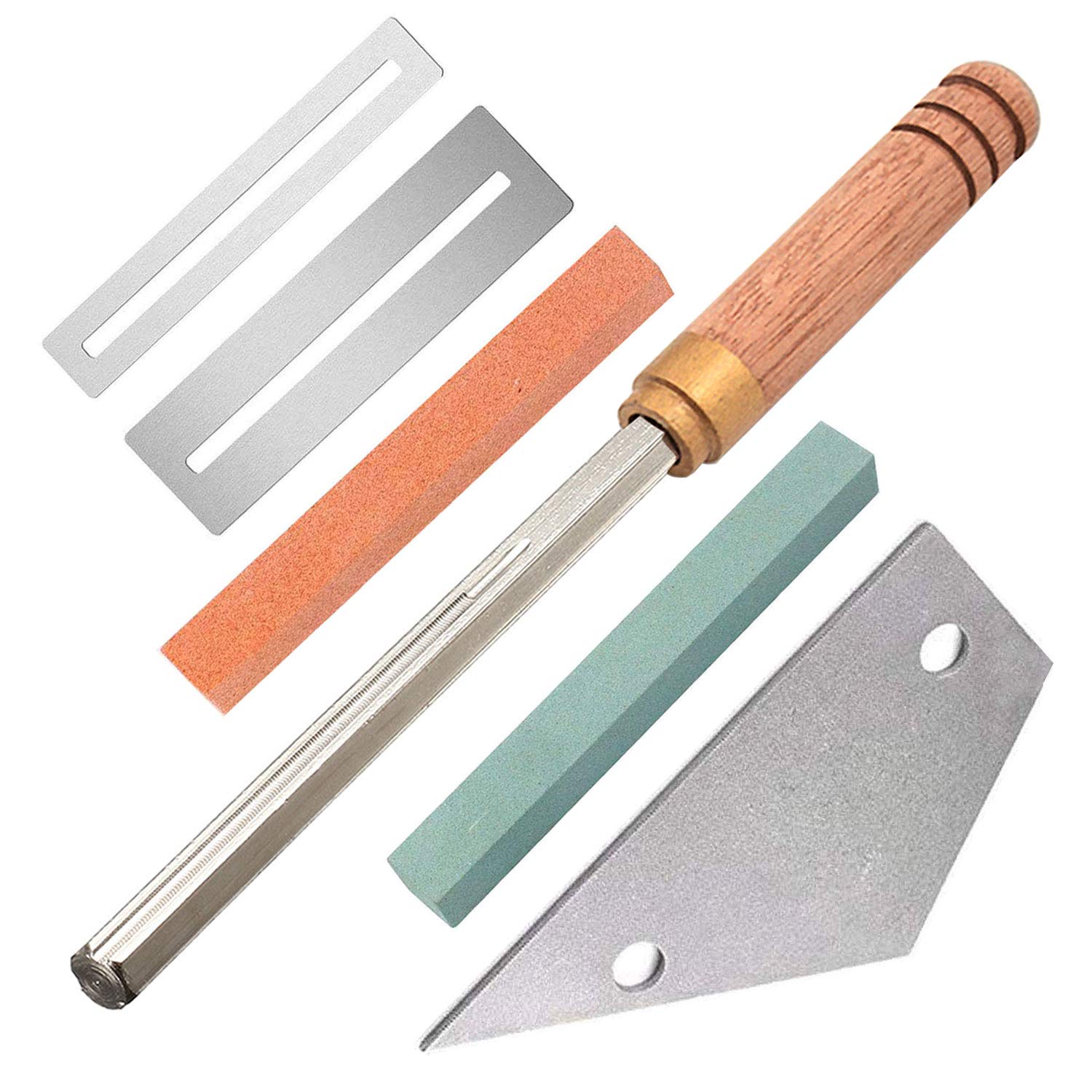 Guitar Repairing & Luthier Tools Included Guitar Fret Crowning Dressing File with Narrow/Medium/Wide 3 Edges, Stainless Steel Fr