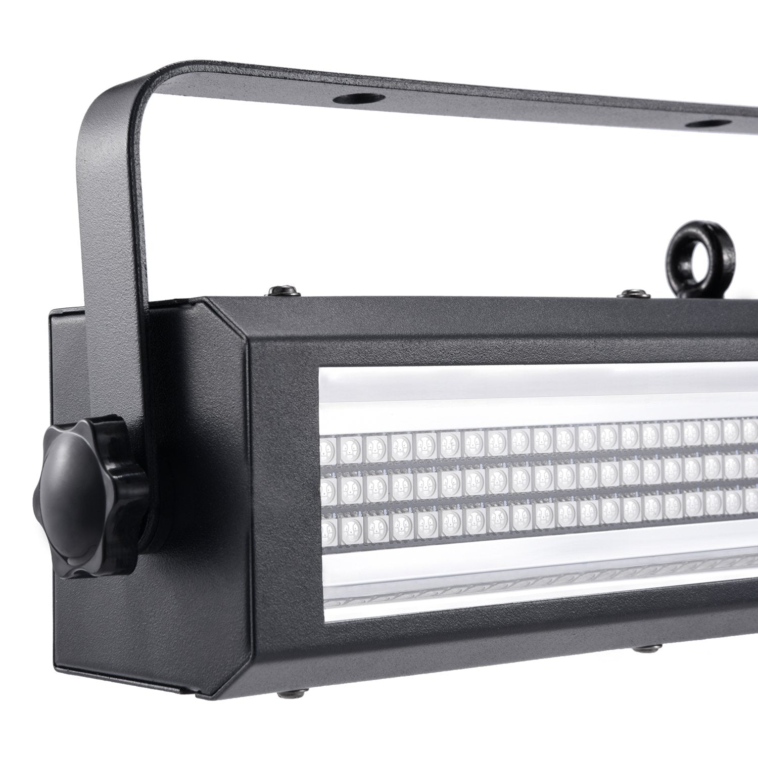 MFL. S100 Strobe Light 132-LED RGB Stage Lighting Strobe Blinder and Wash Light DJ Disco Lights Sound Activated Modes DMX Contro