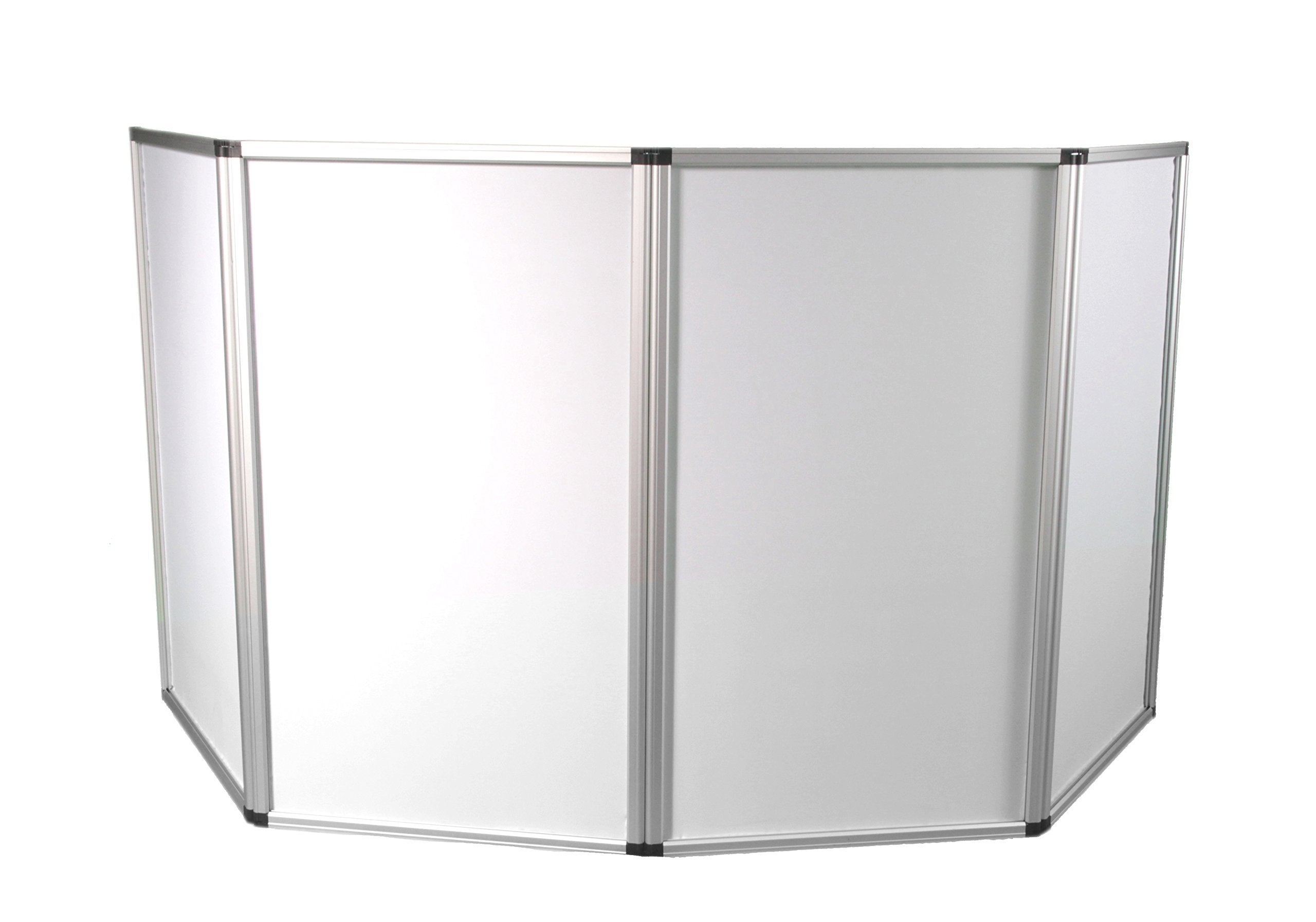 JMAZ Event Facade Booth Adjustable Size Lightweight Aluminum Frame Dj Booth, 4 Detachable Sections, Washable Scrim with Heavy Du