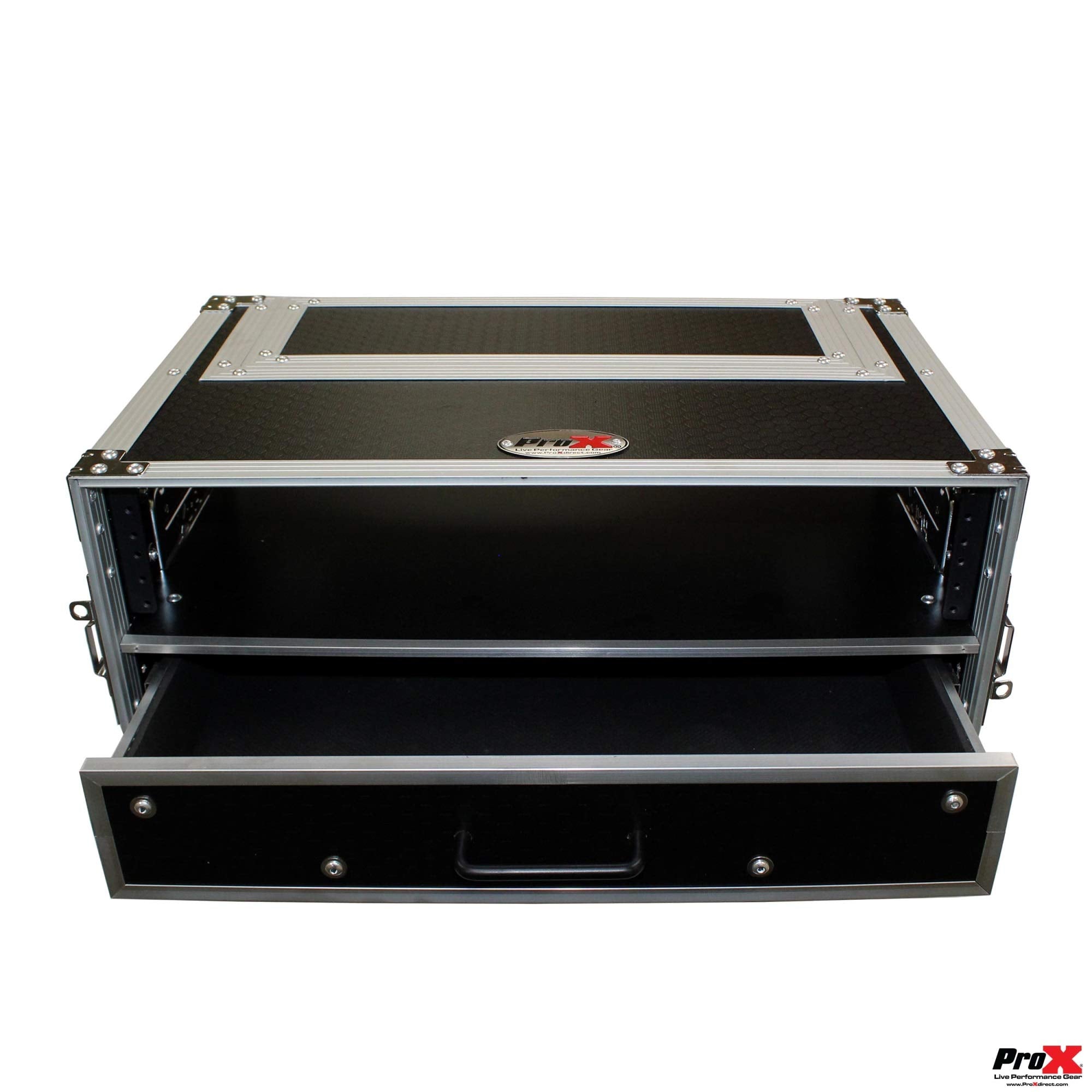 ProX XS-WM2U2DR 2U Rack Case with 2U Rack Drawer 12'' Deep